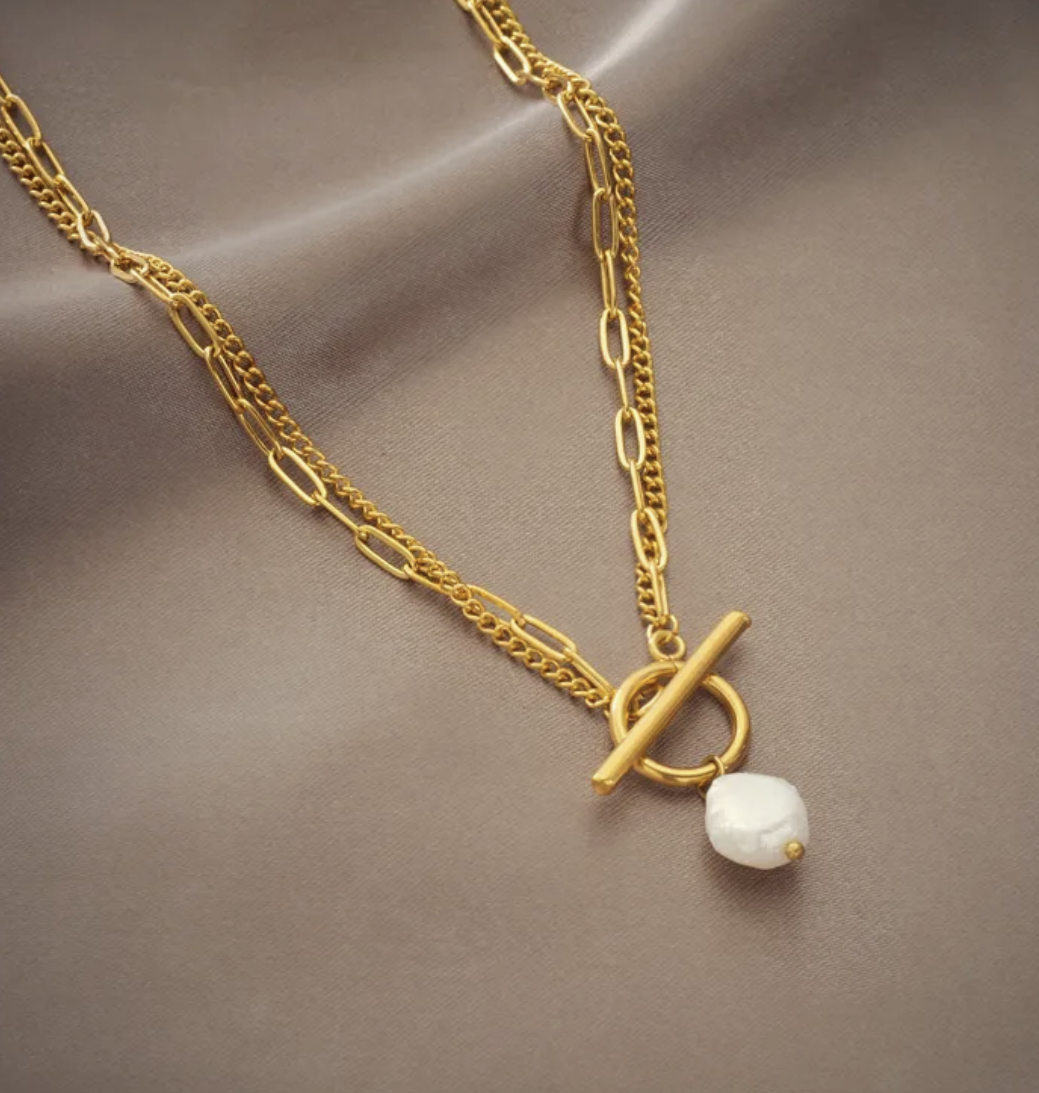layered pearl necklace
