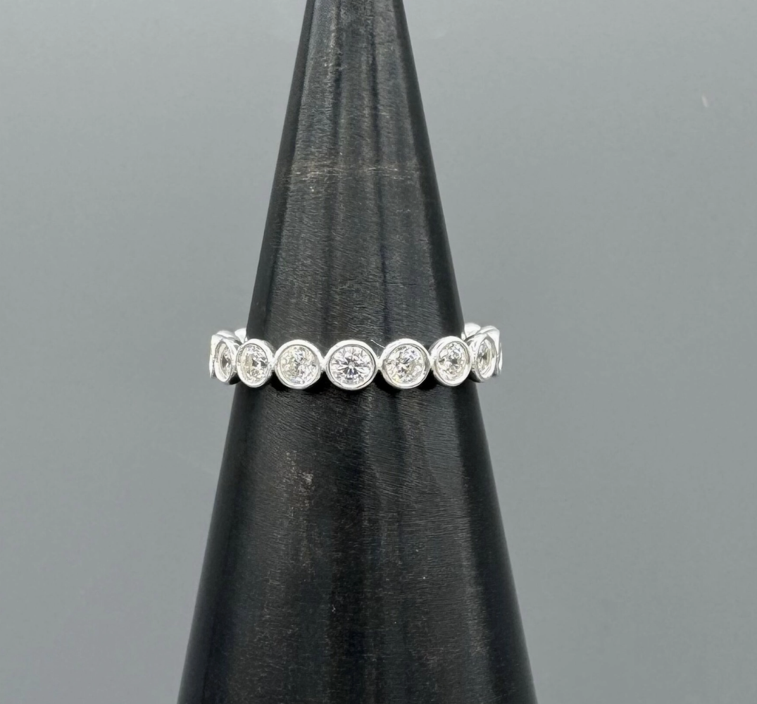 round bezel cz ring