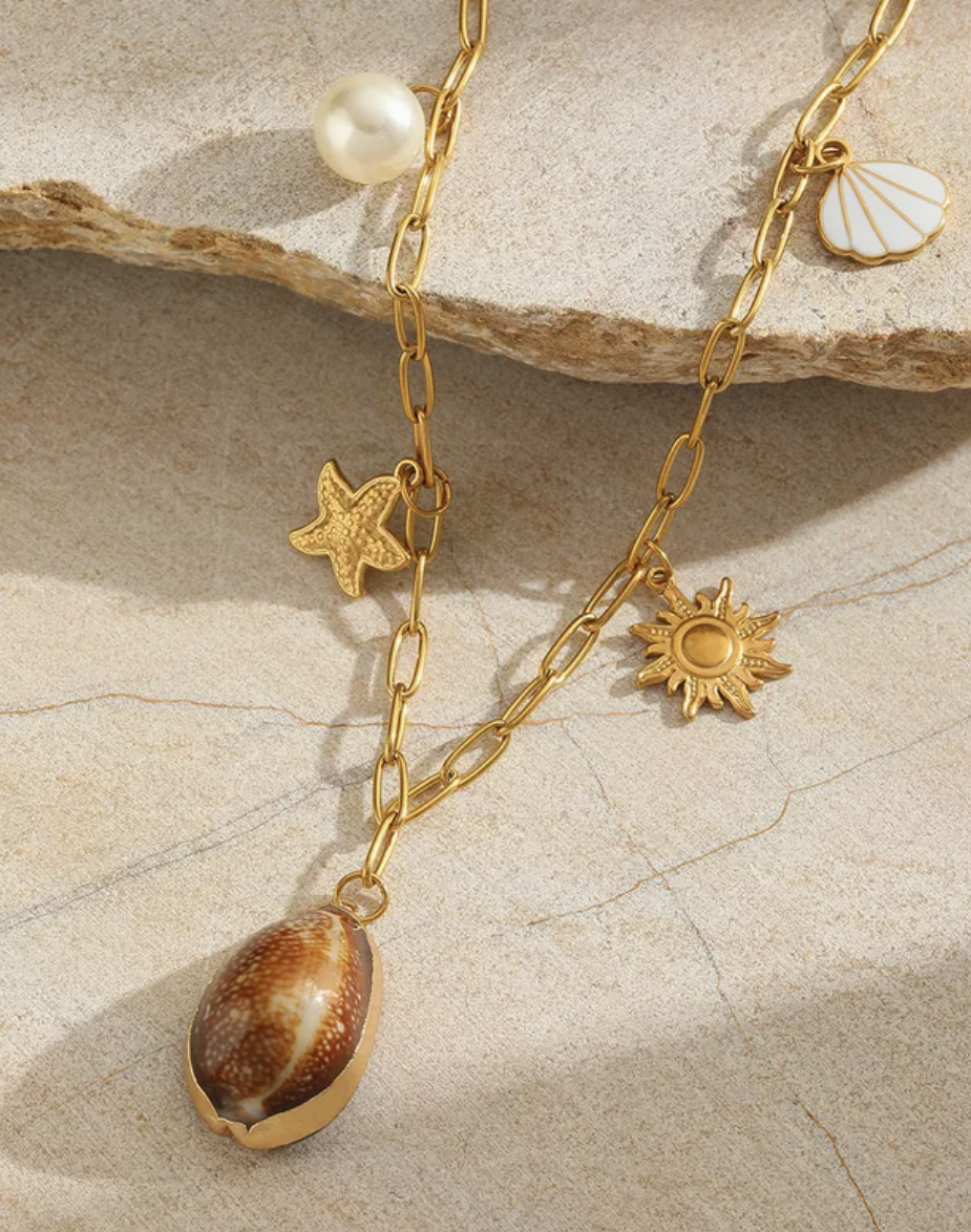shell charm necklace