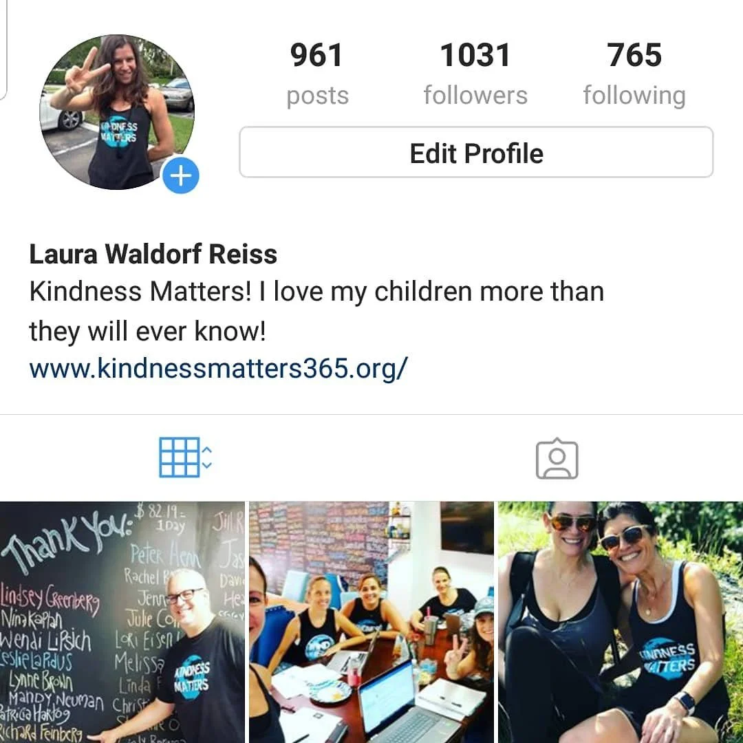 Join me at Laura Waldorf Reiss 
#KindnessMatters #KindnessMovement #KindnessRevolution #GlobalKindness #OurFutureLooksBright #OneMillionActsOfGood #goodgoesround www.kindnessmatters365.org #KindnessMatters365 @kindnessmatters365