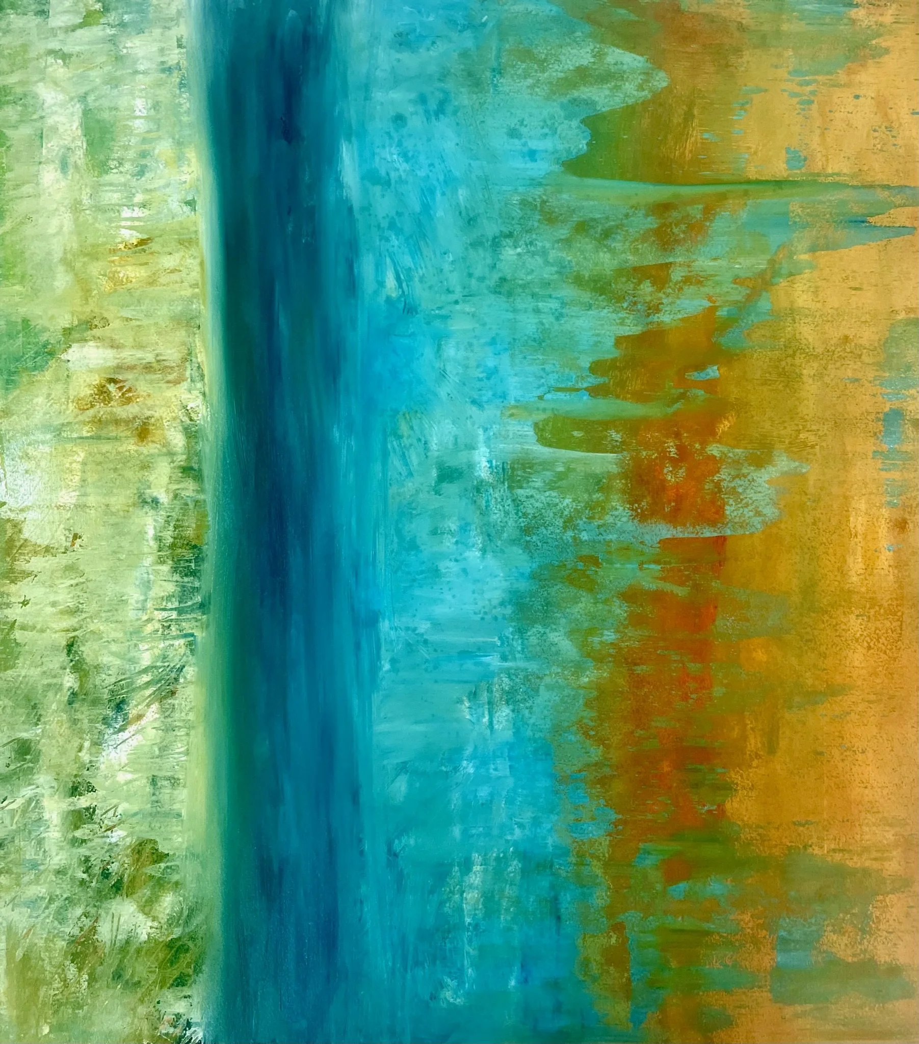   Boson Transfer 6   2022, Oil On Paper  30 x 22 in  #JS-2022-0017 