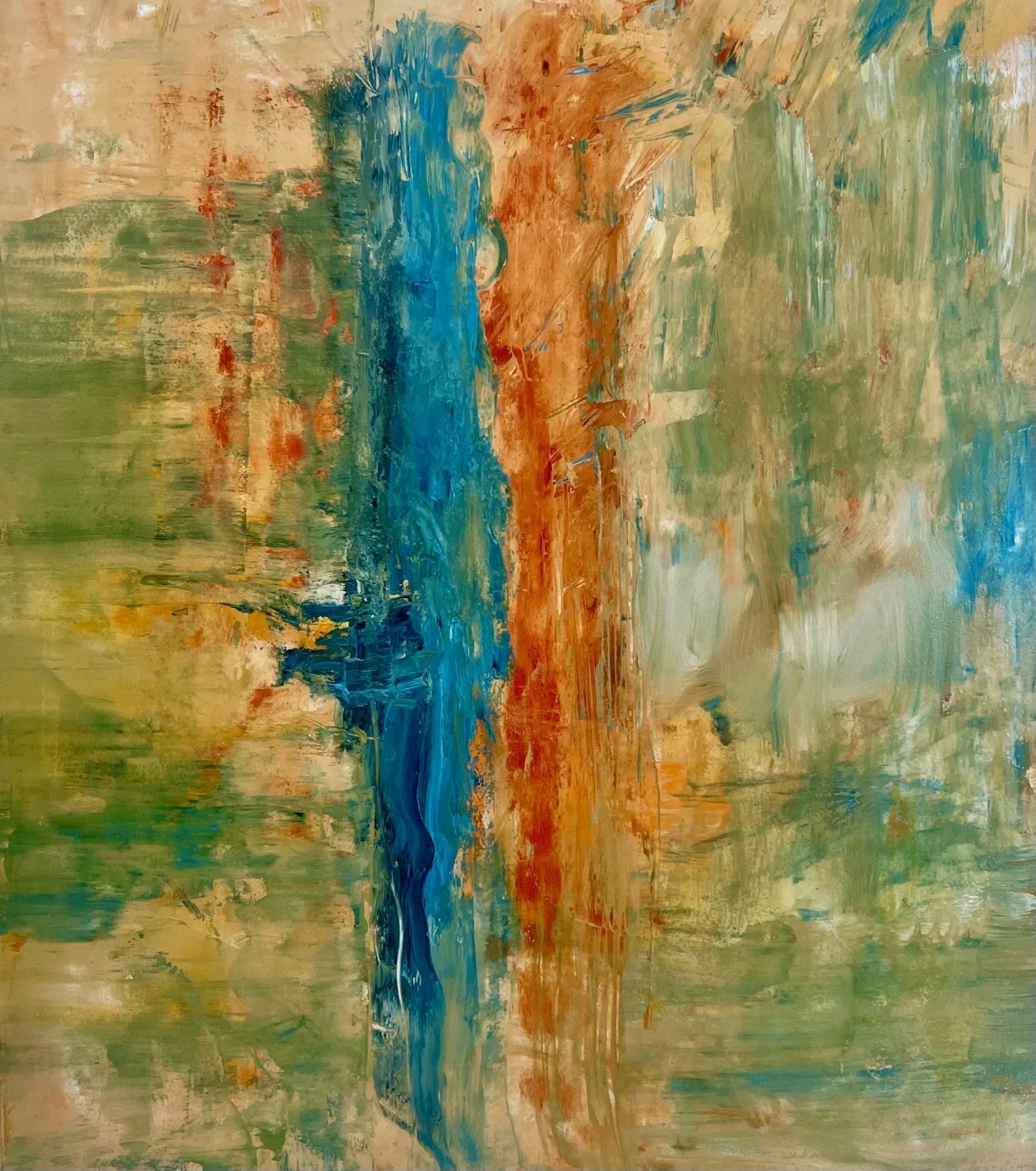   Boson Transfer 7   2022, Oil On Paper  30 x 22 in  #JS-2022-0018 