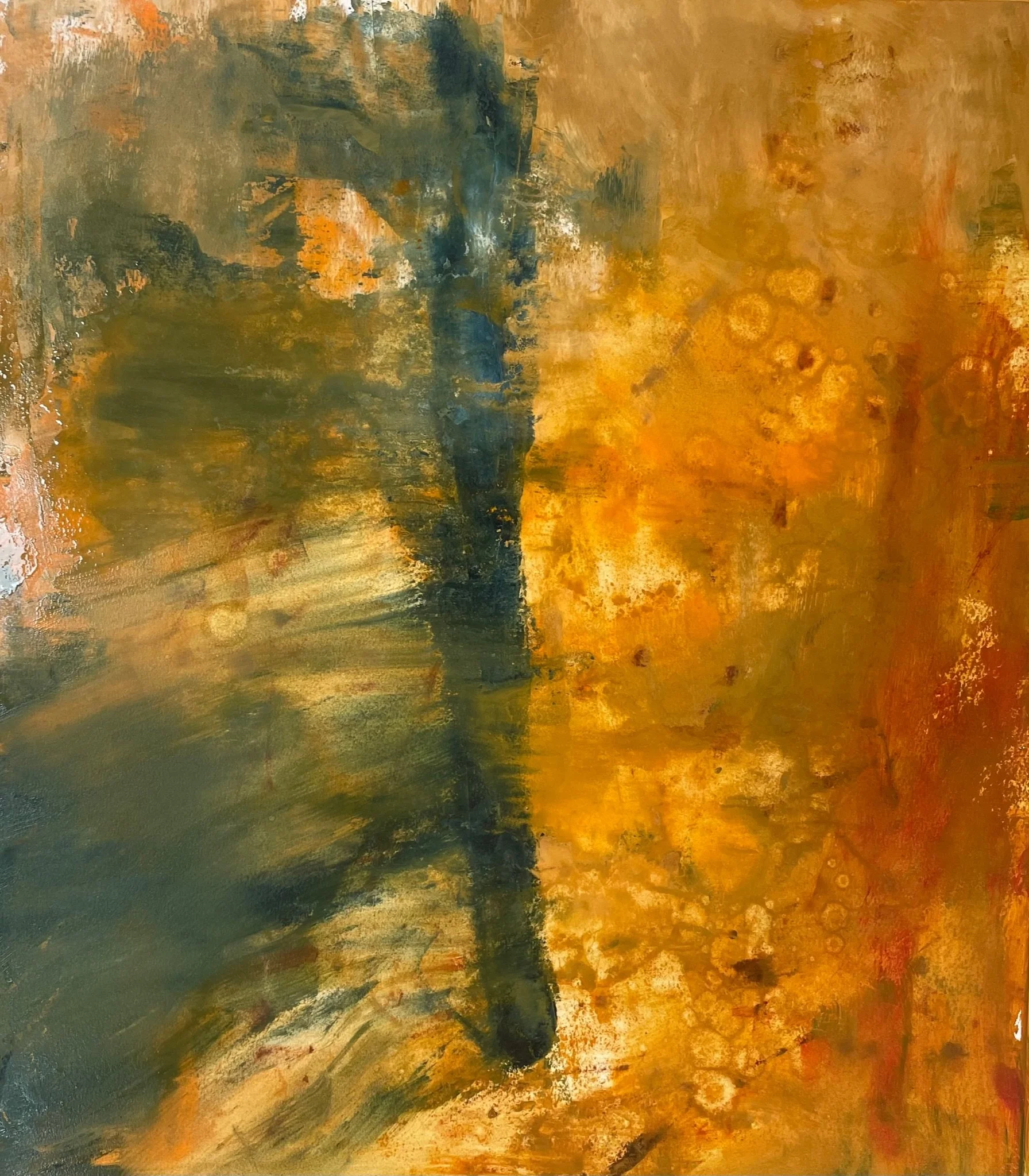   Boson Transfer 3   2022, Oil On Paper  30 x 22 in  #JS-2022-0012 