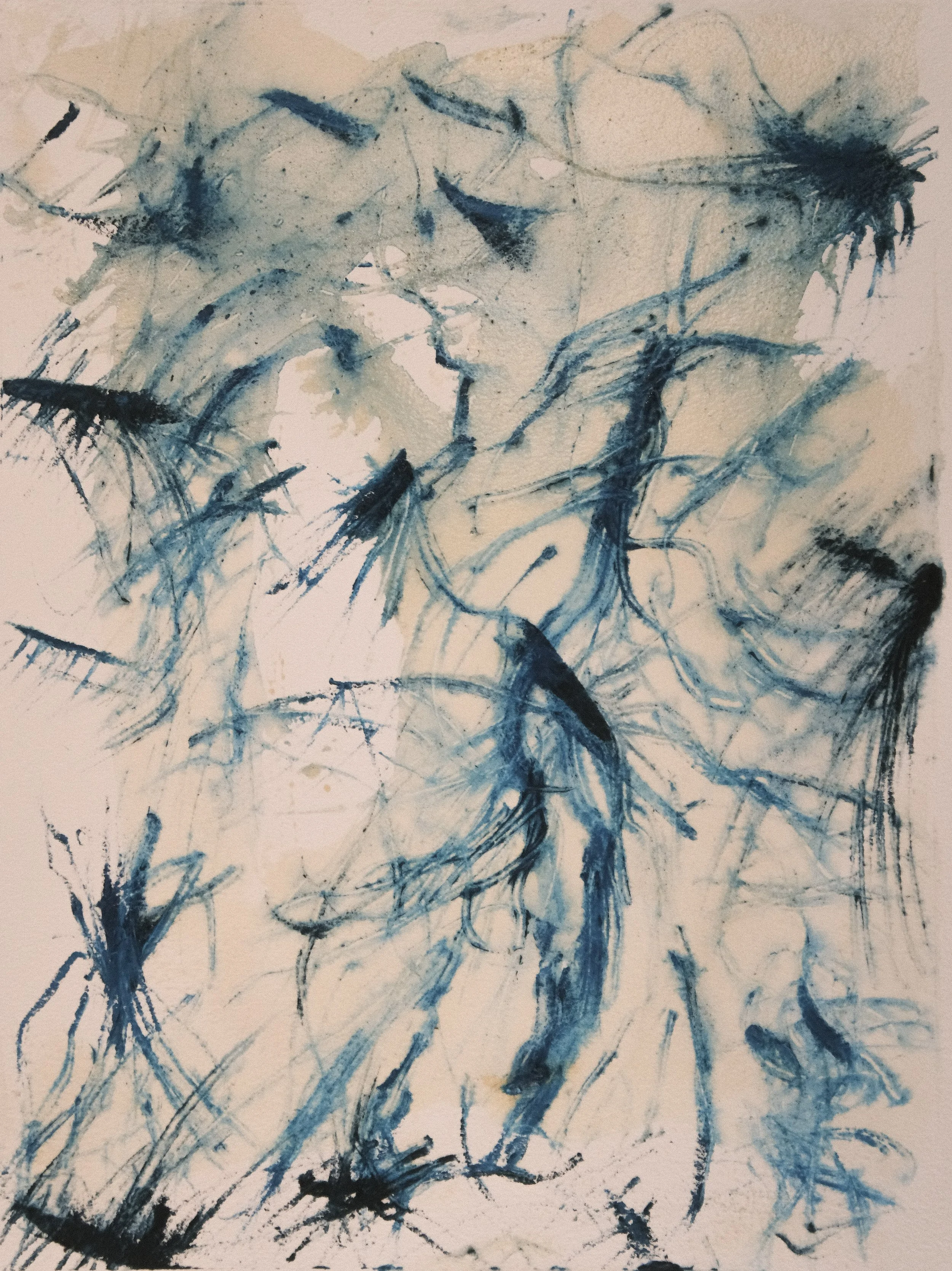   Neuron Dance 1   2021, Oil On Paper  16 x 12 in  #JS-2021-0017 