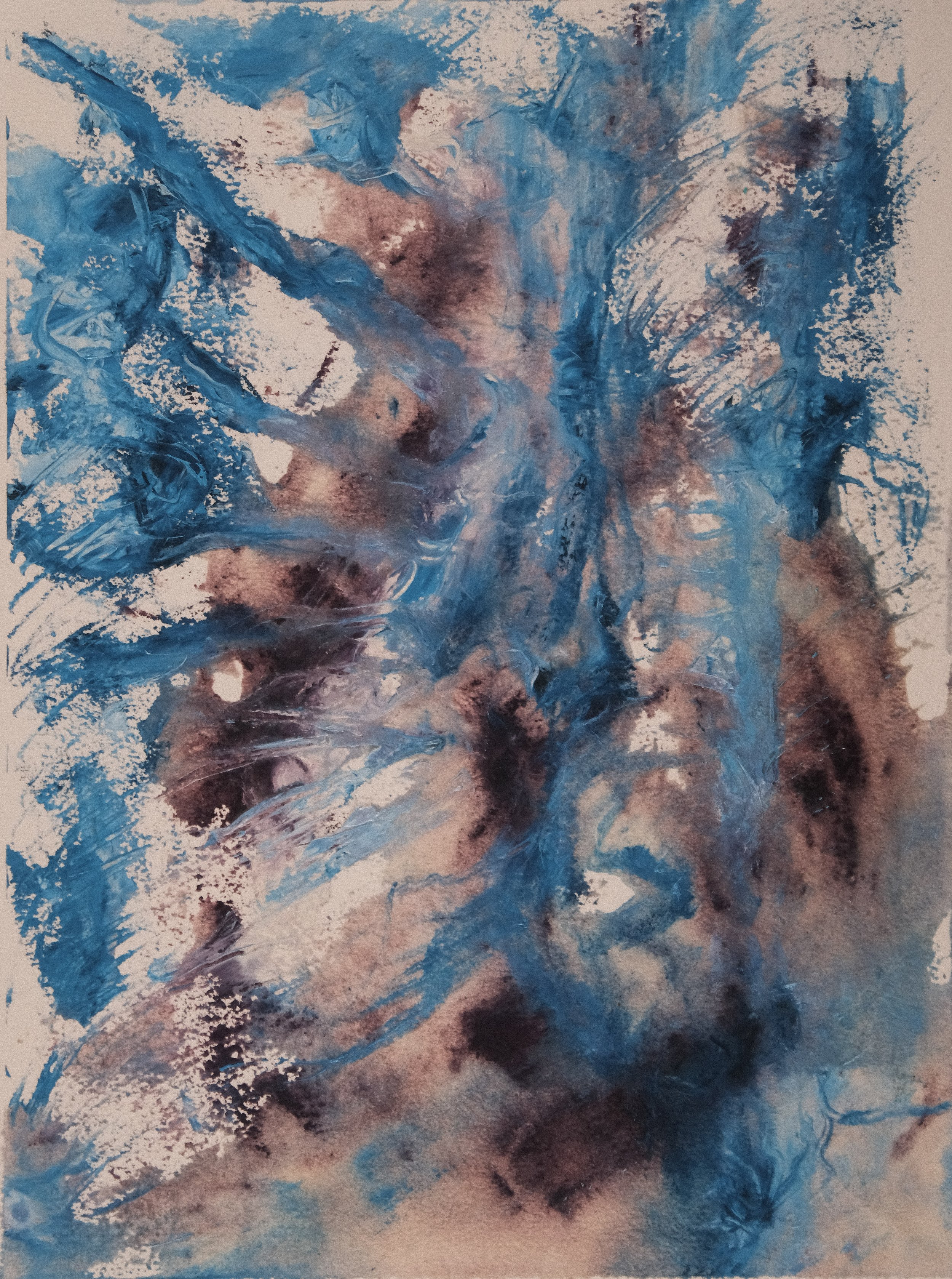   Neuron Dance 4   2021, Oil On Paper  16 x 12 in  #JS-2021-0018 