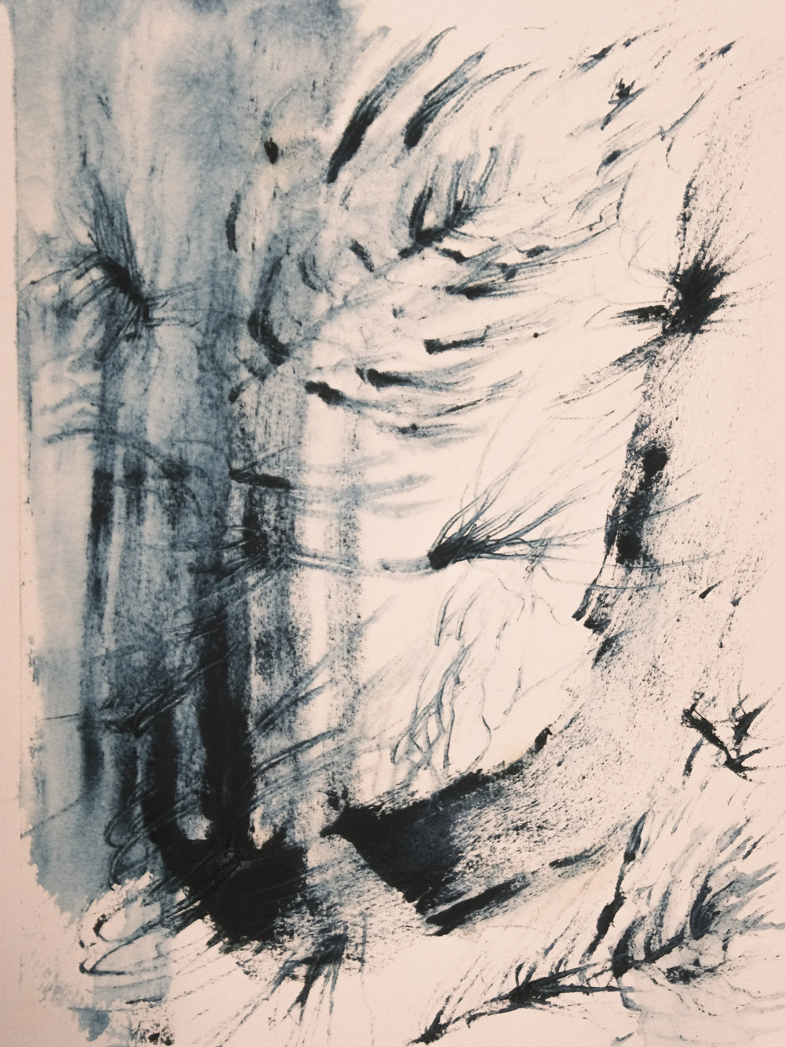   Neuron Dance 2   2021, Oil On Paper  16 x 12 in  #JS-2021-0050 