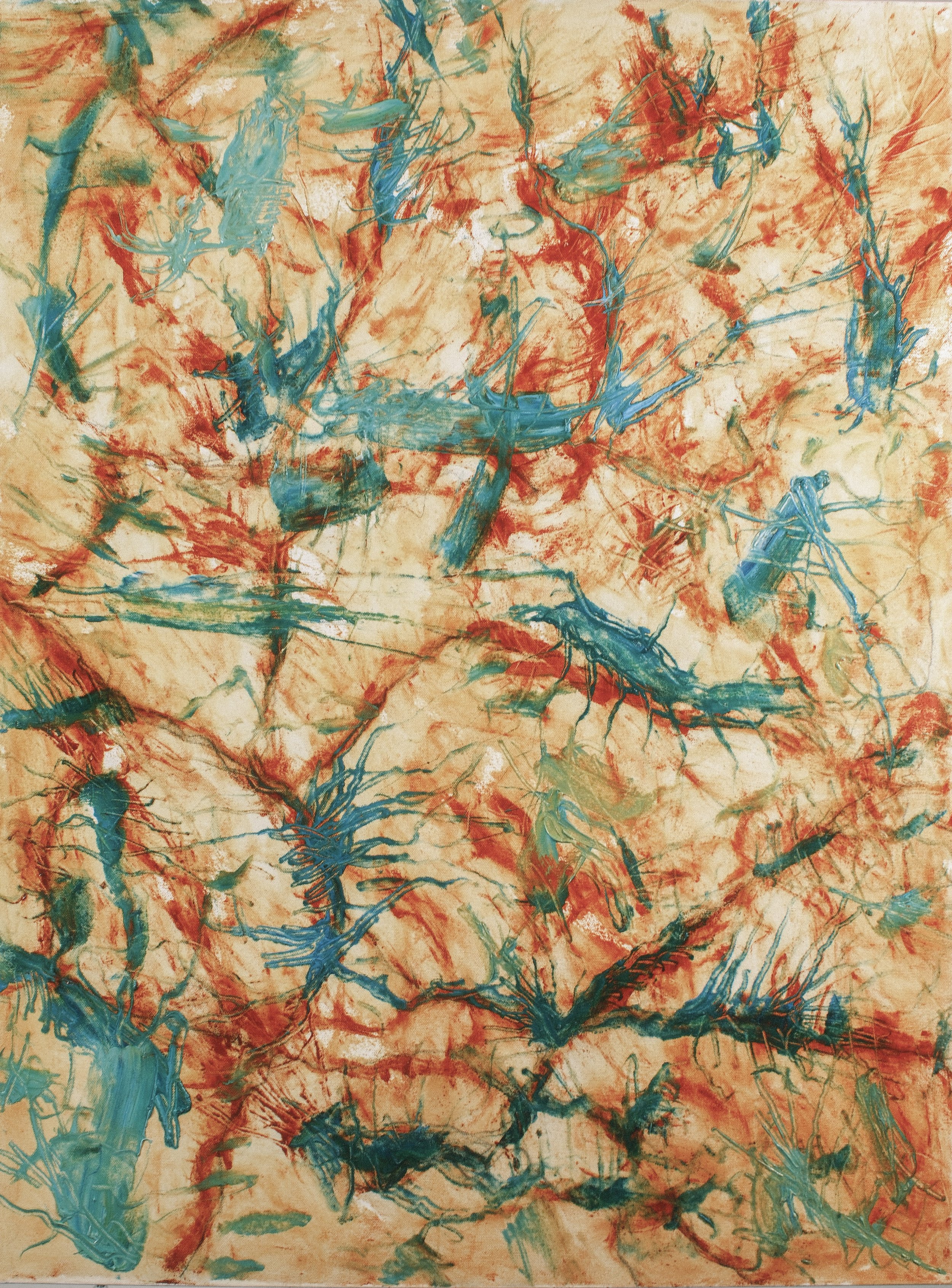   Neuron Dance 11   2024, Oil On Canvas  40 x 30 in  #JS-2024-0019 