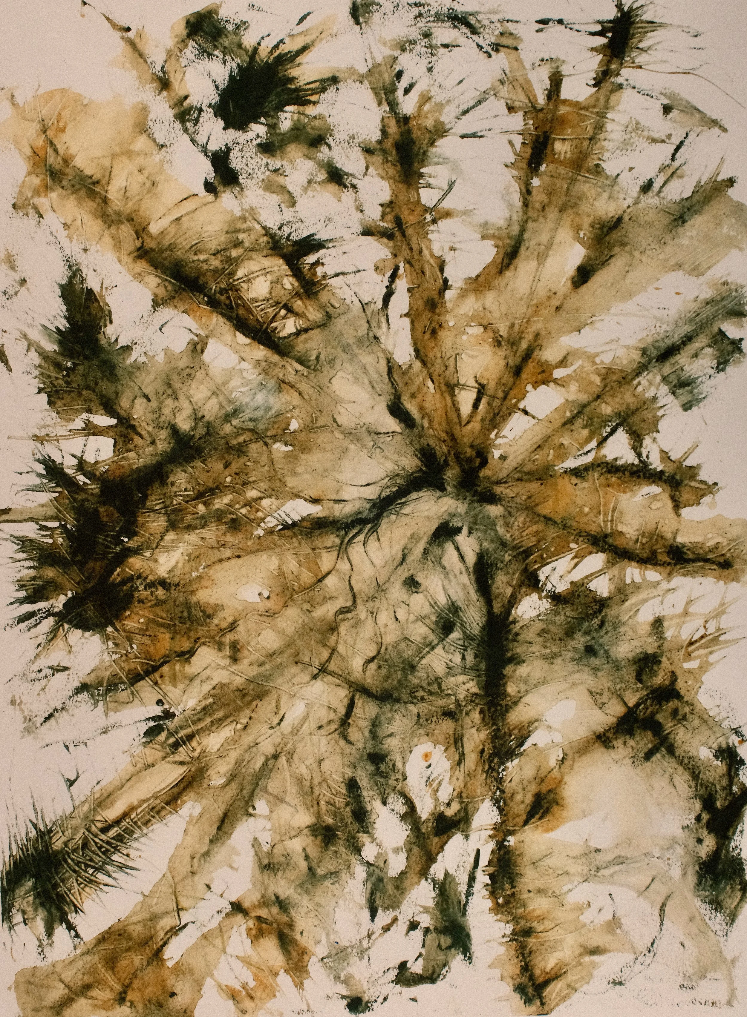   Neuron Dance 9   2024, Oil On Paper  30 x 22 in  #JS-2024-0015 