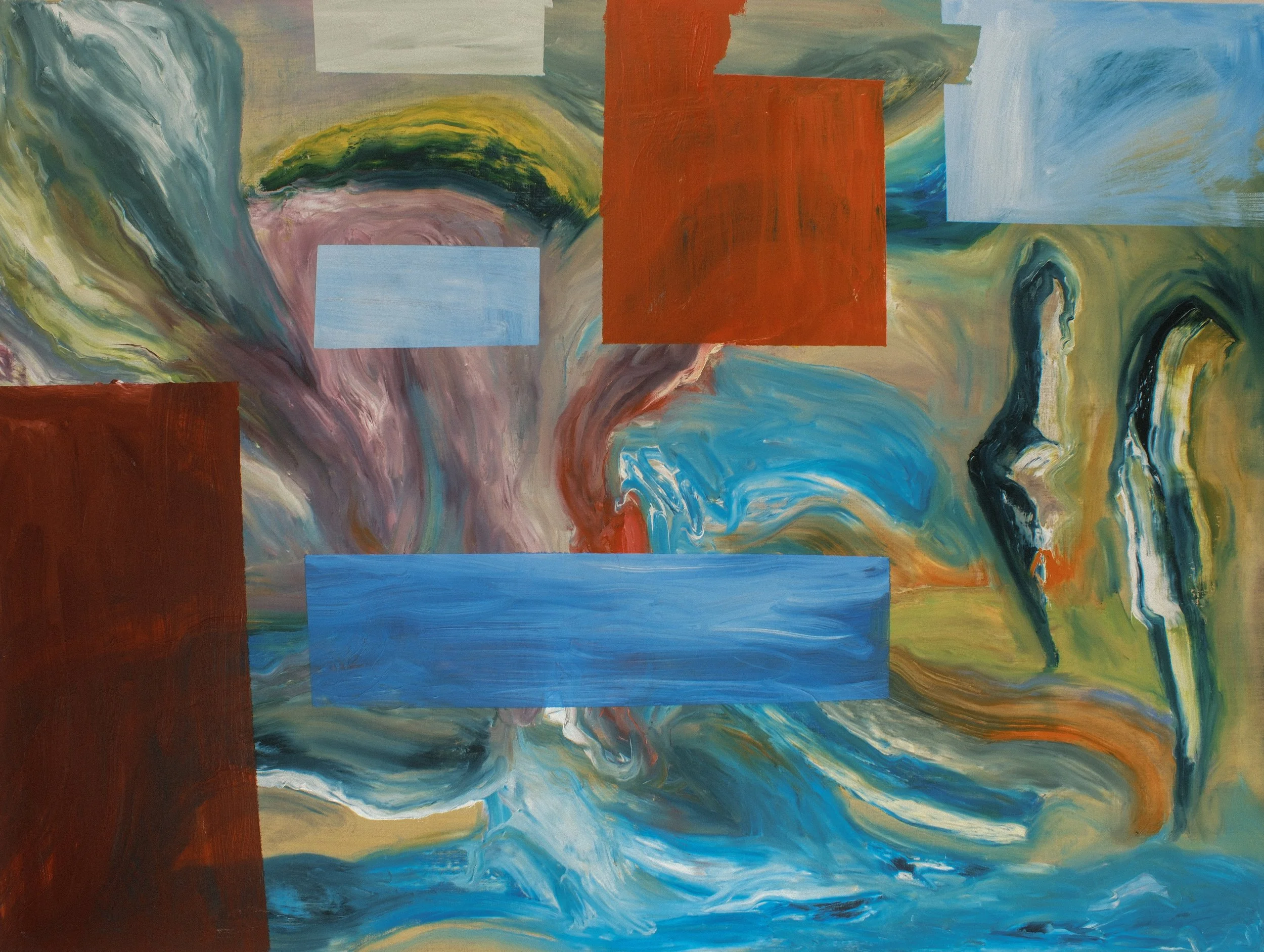   Interlude 4   2025, Oil On Canvas  30 x 40 in  #JS-2025-0025 