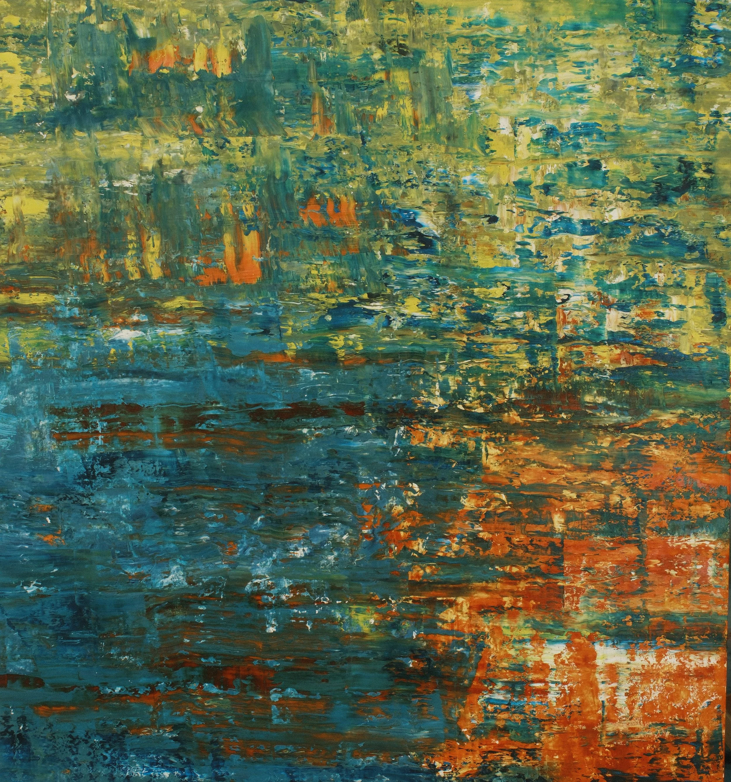   Les Nymphéas 7   2025, Oil On Canvas  36 x 33 in  #JS-2025-0037 