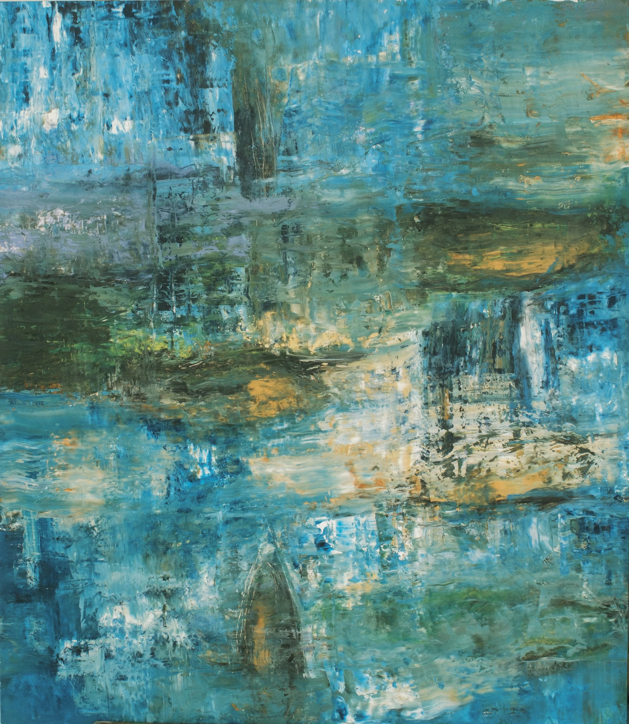   Les Nymphéas 8   2025, Oil On Canvas  36.5 x 31.5 in  #JS-2025-0038 