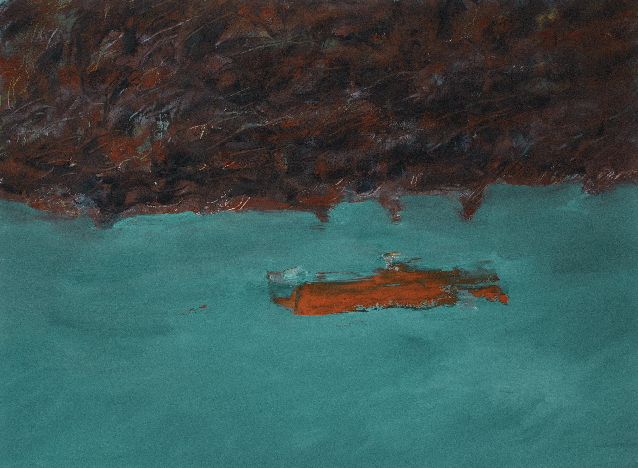   Les Nymphéas 13   2025, Oil On Paper  22 x 30 in  #JS-2025-0043 