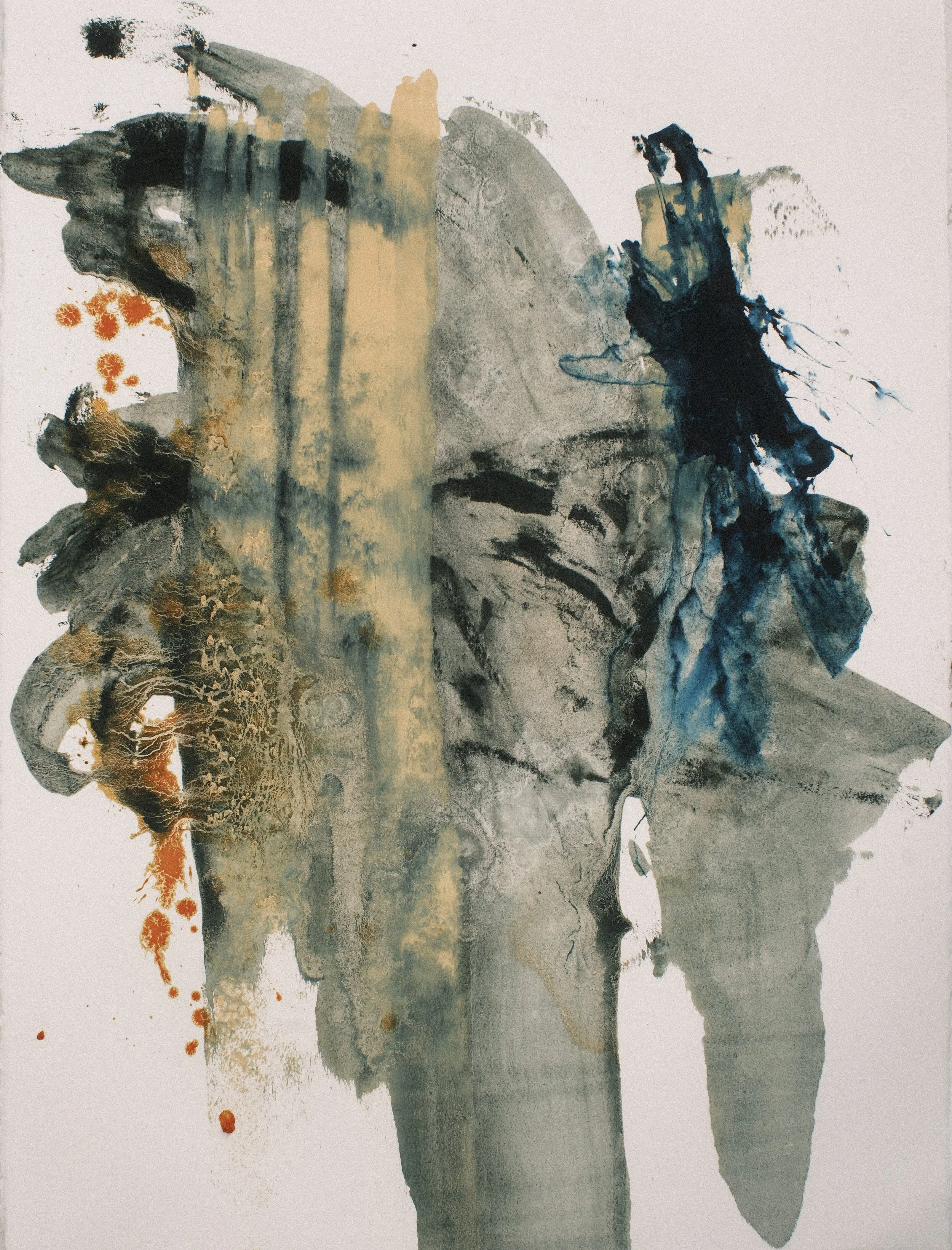   Frank Encounters 2   2025, Oil On Paper  30 x 22 in  #JS-2025-0010 
