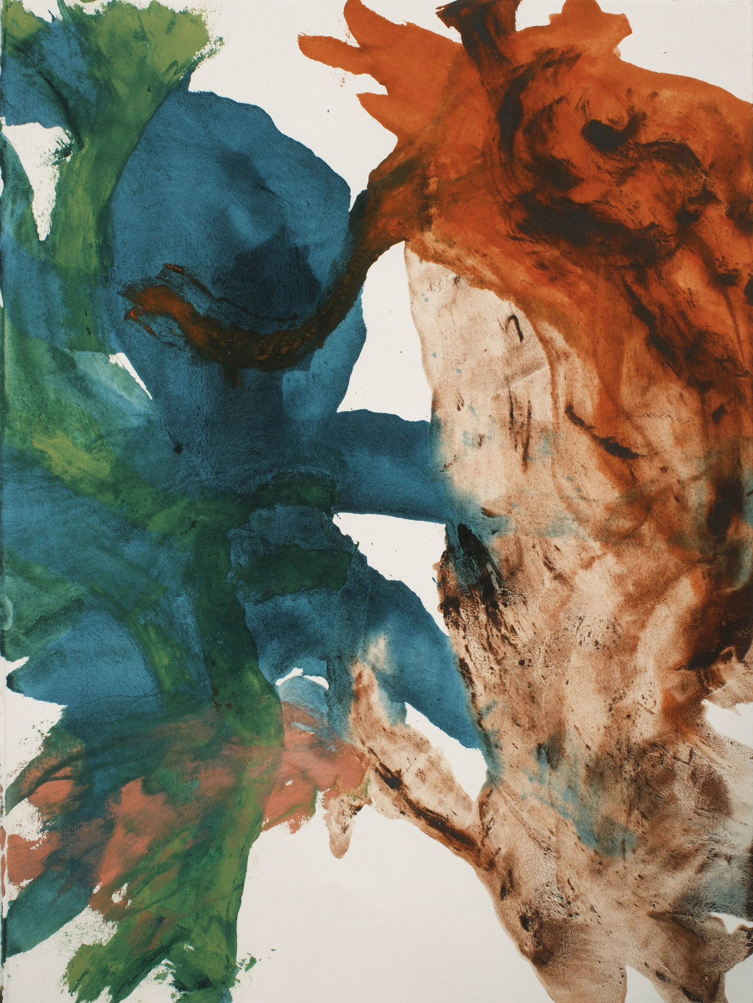   Frank Encounters 6   2025, Oil On Paper  30 x 22 in  #JS-2025-0014 