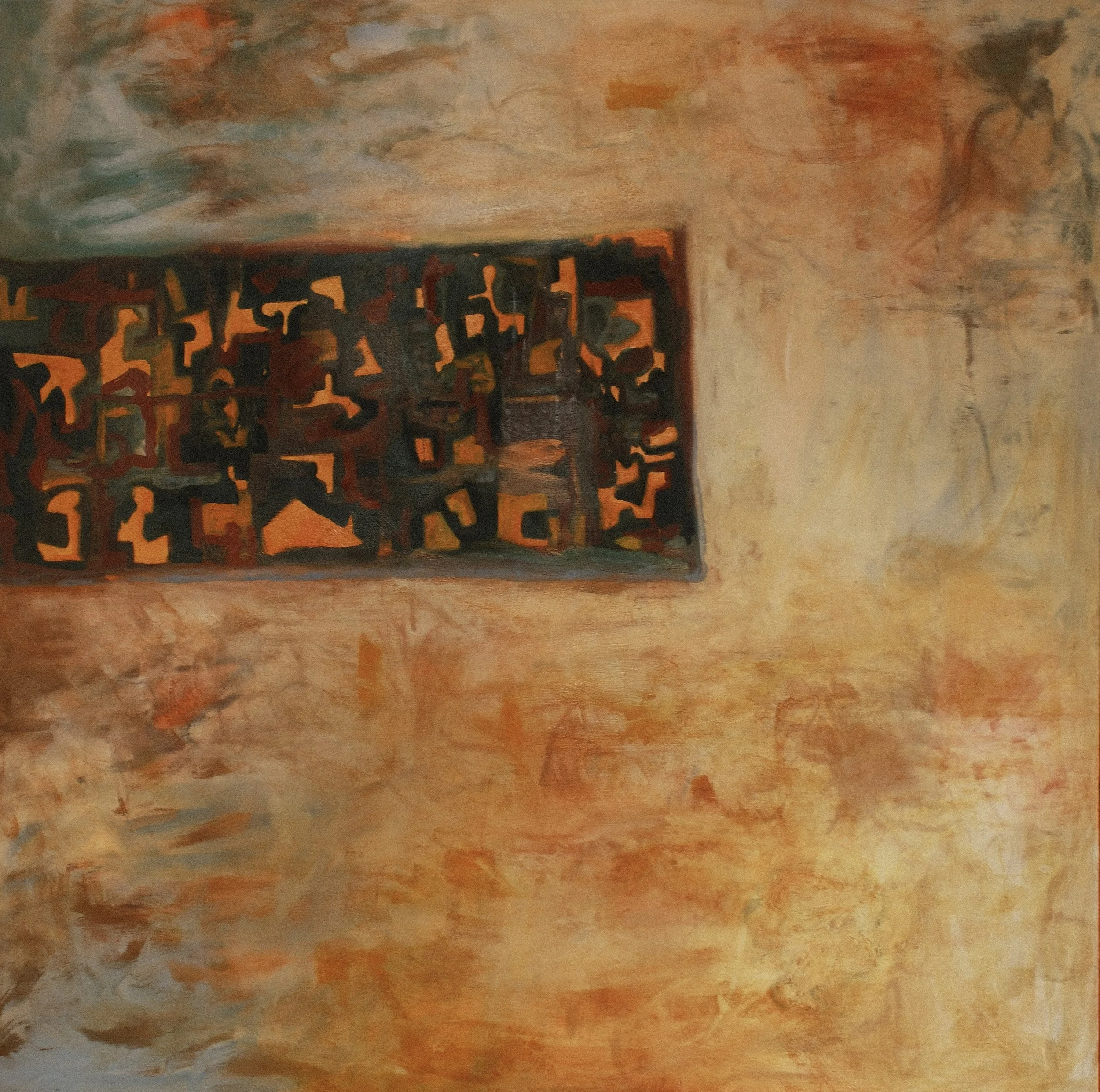   Template   1995, Oil On Canvas  60 x 60 in  #JS-1995-0007 