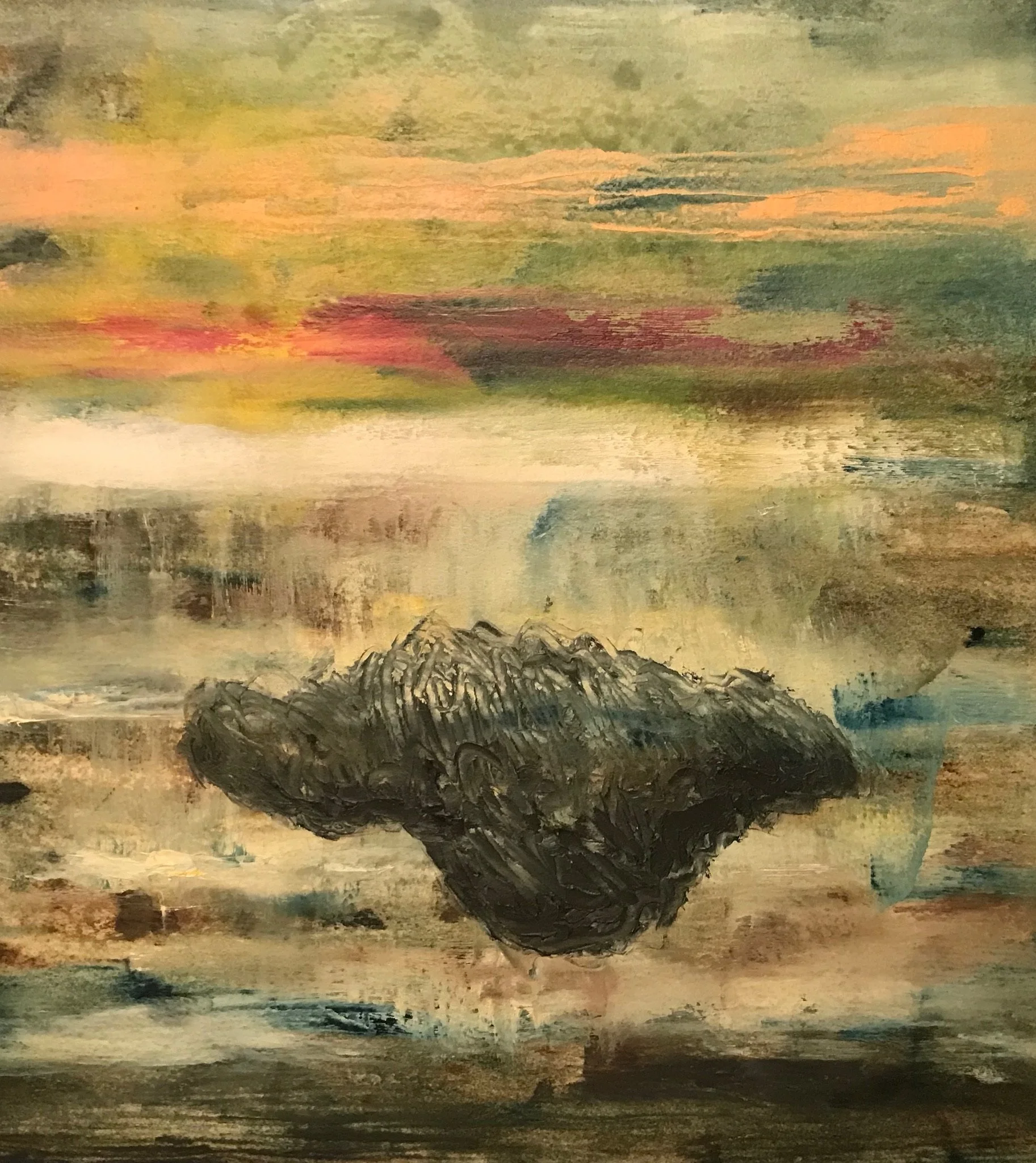   Moral Injuries 3357   2018, Oil On Paper  14 x 12 in  #JS-2018-0014 
