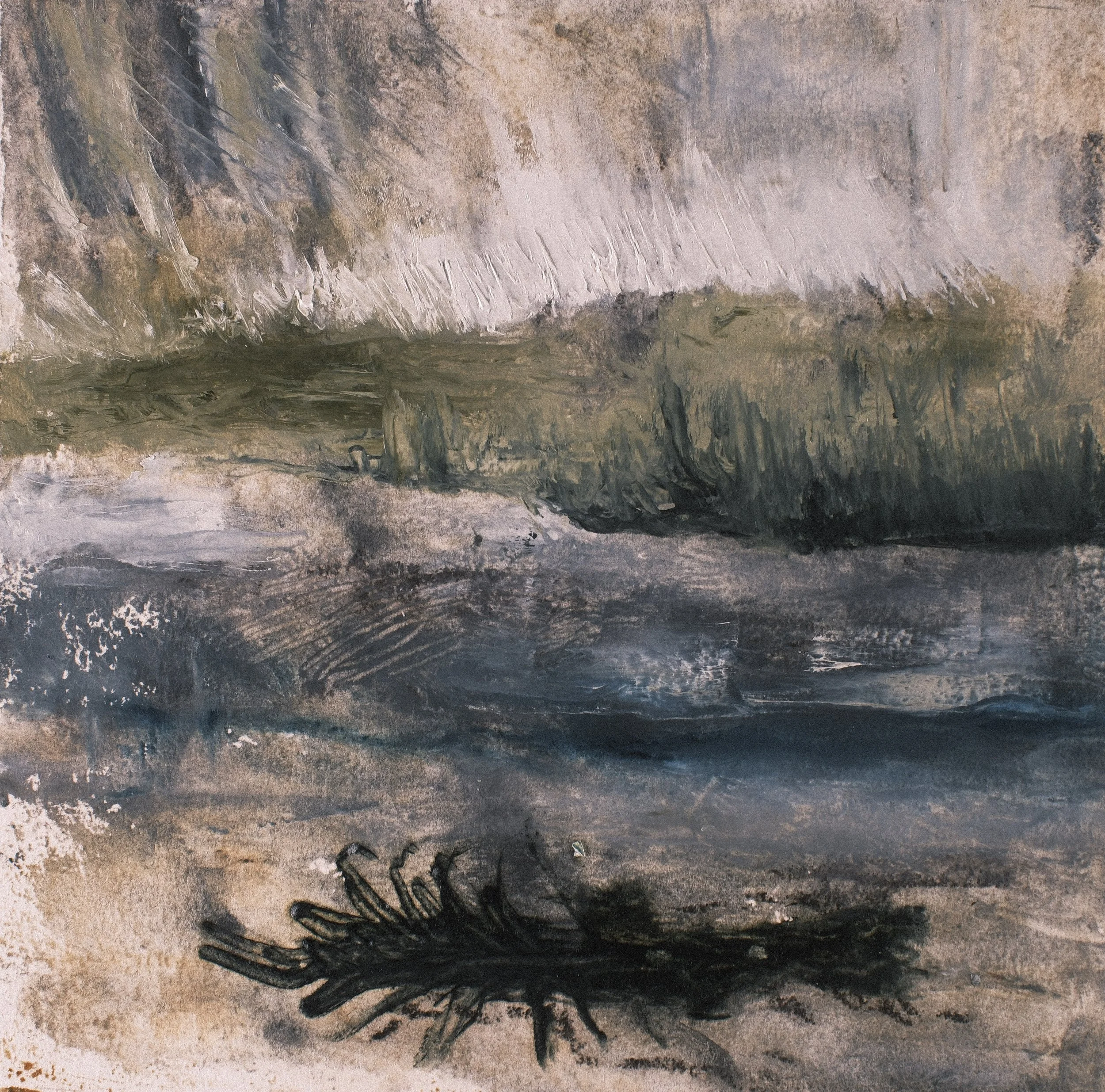   Moral Injuries 3244   2018, Oil On Paper  11 x 11.25 in  #JS-2018-0006 