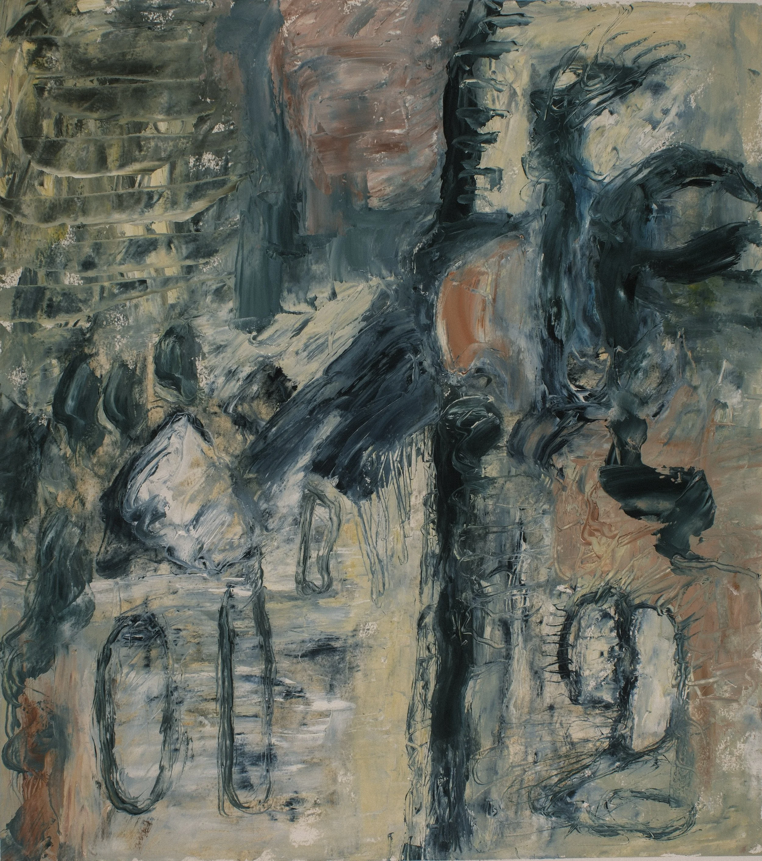   Moral Injuries 4444   2018, Oil On Paper  30 x 22 in  #JS-2018-0027 
