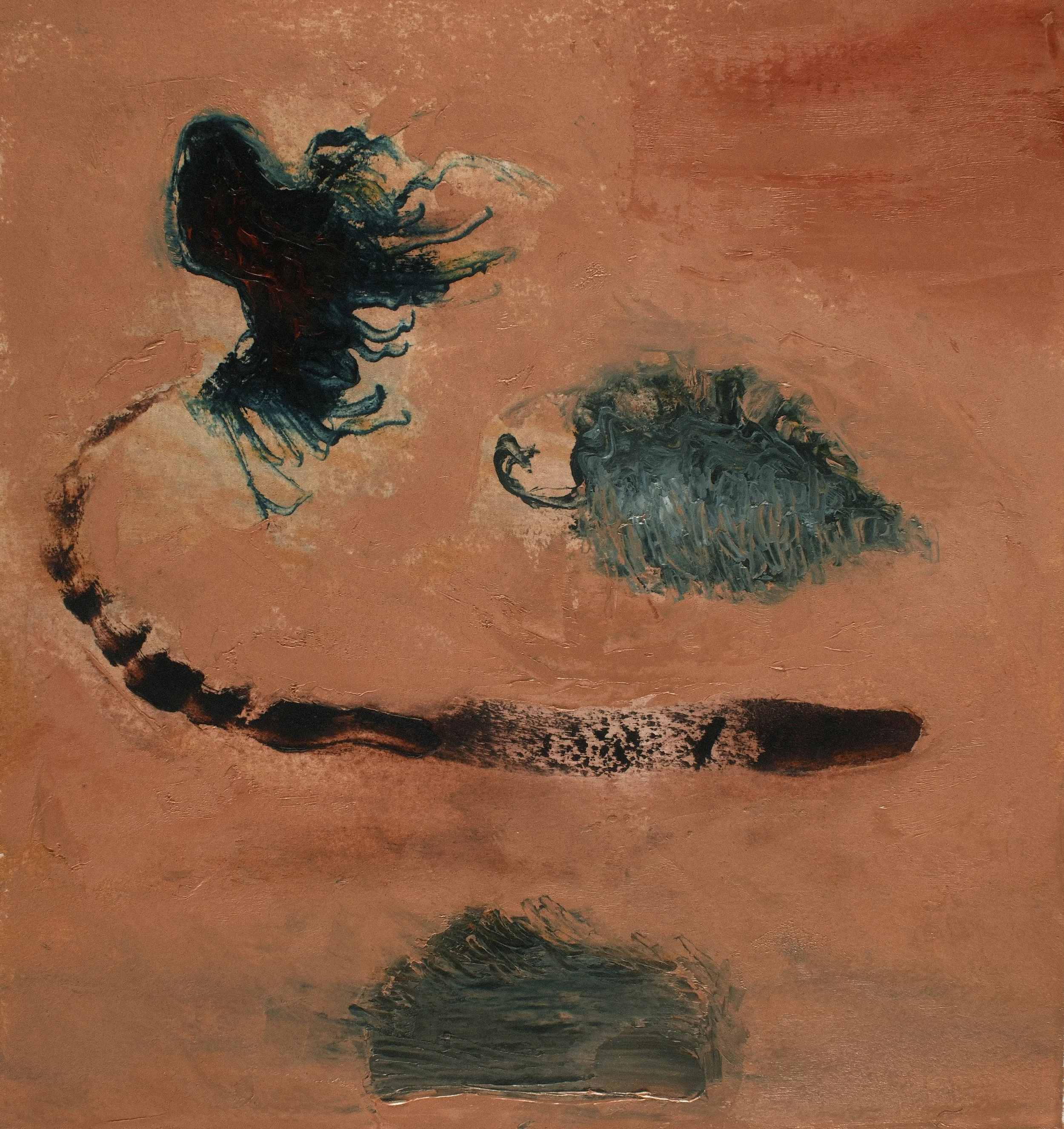   Moral Injuries 4407   2018, Oil On Paper  13 x 12 in  #JS-2018-0039 