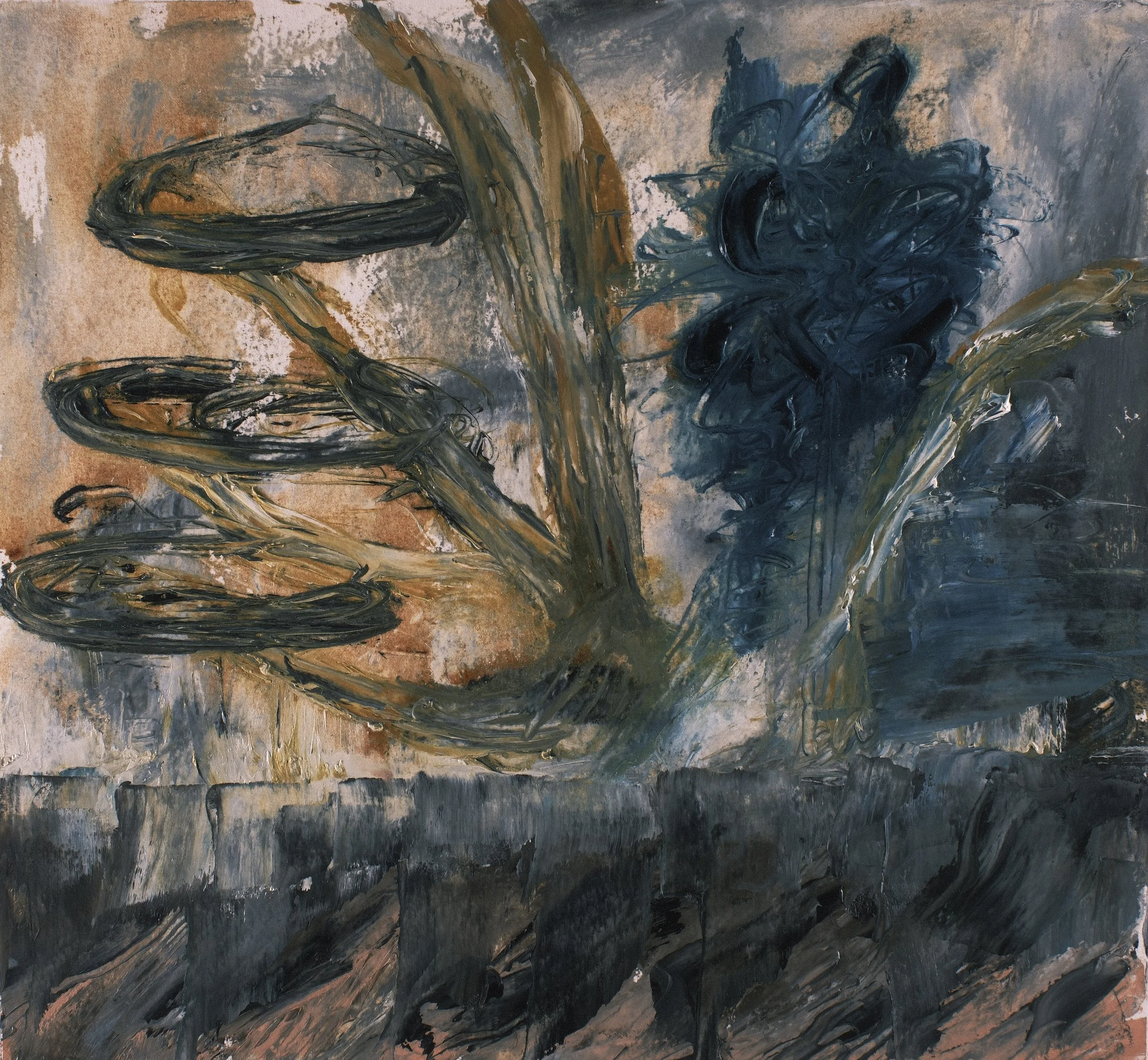   Moral Injuries 4317   2019, Oil On Paper  12 x 13 in  #JS-2019-0028 