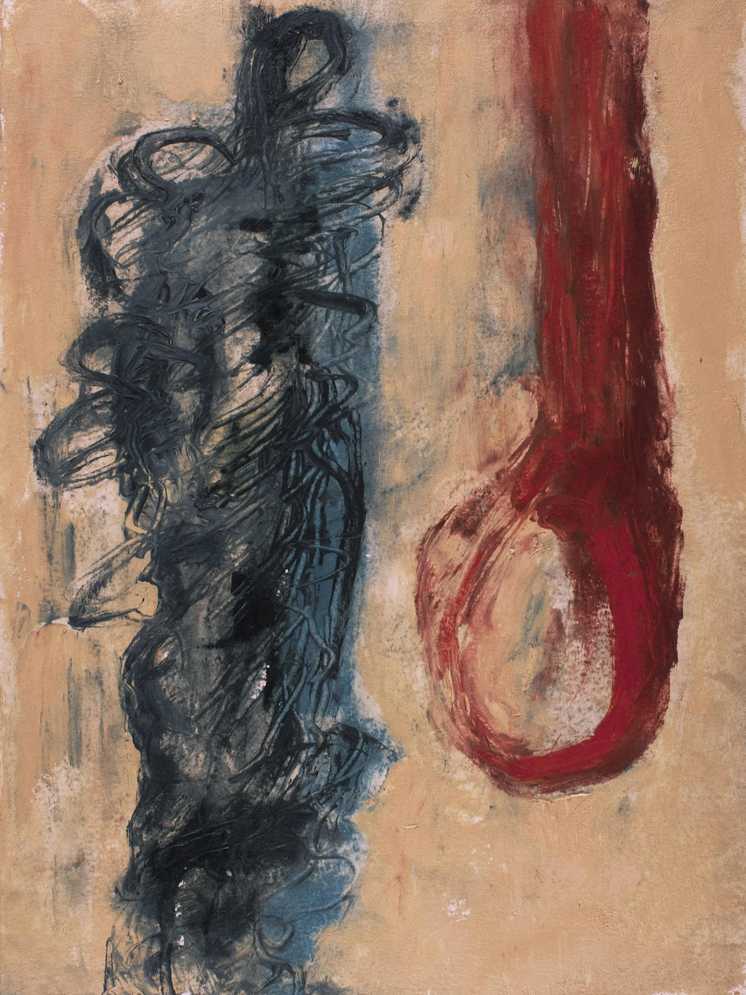   Moral Injuries 8494   2020, Oil On Paper  16 x 12 in  #JS-2020-0045 