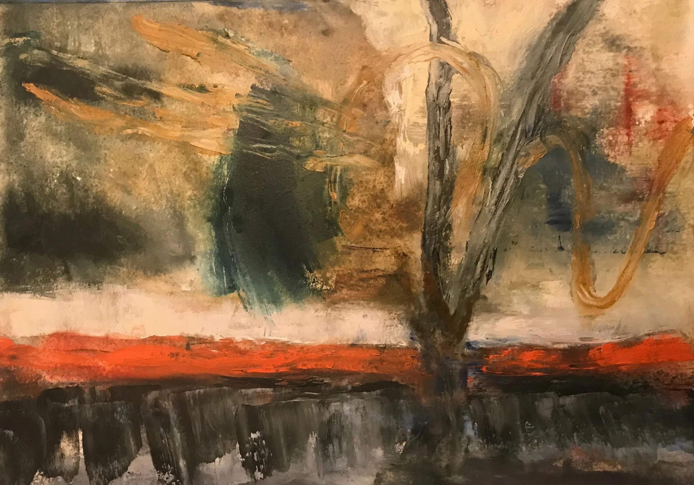   Moral Injuries 3459   2018, Oil On Paper  11 x 14.5 in  #JS-2018-0017 