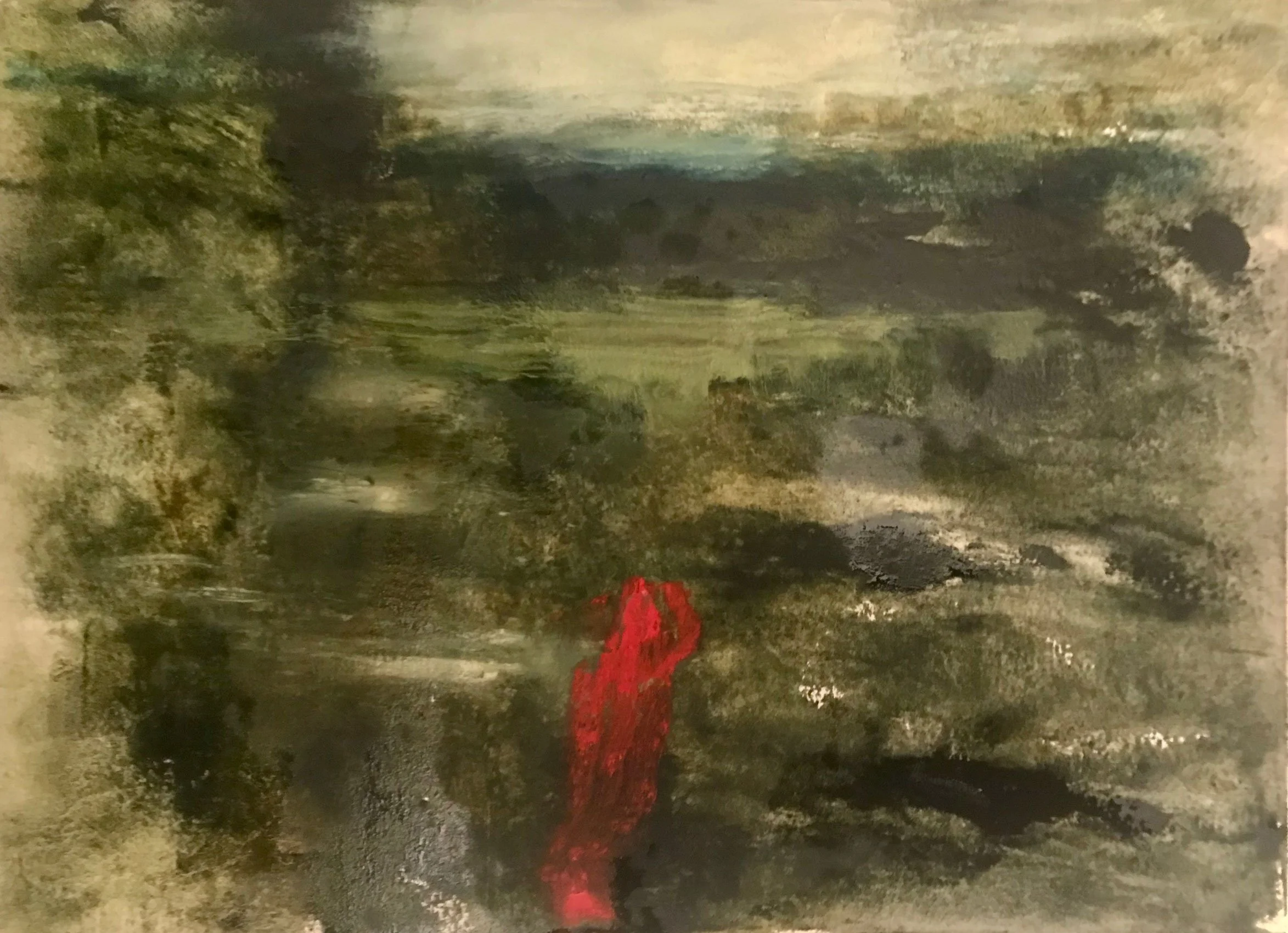   Moral Injuries 3460   2018, Oil On Paper  12 x 16 in  #JS-2018-0018 