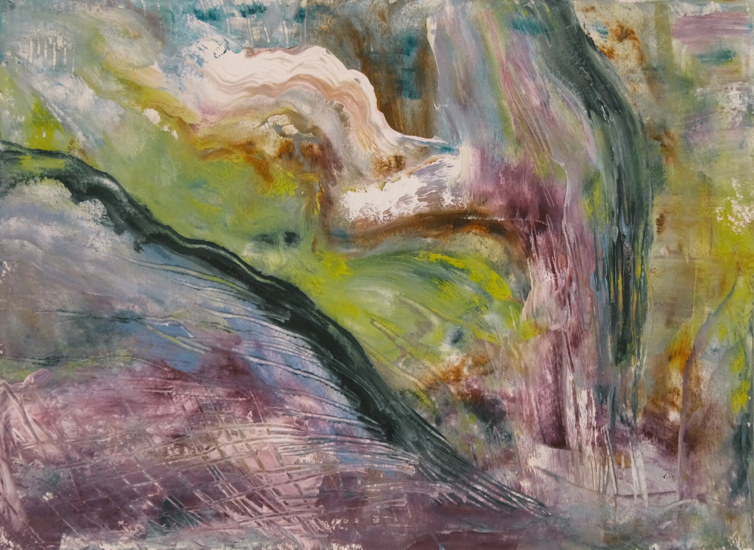   Meditation on War   2022, Oil On Paper  12 x 16 in  #JS-2022-0004 