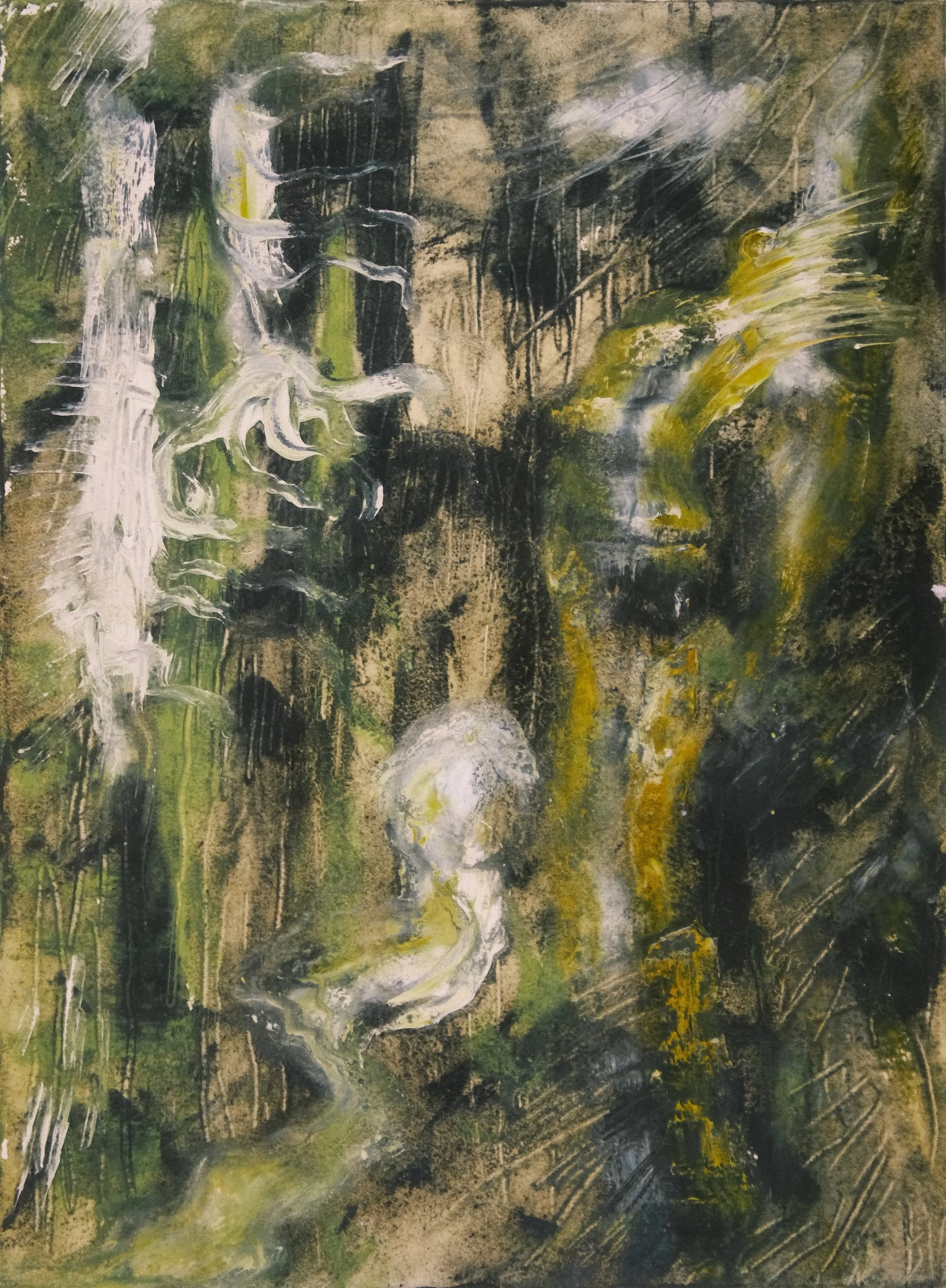   Untitled   2022, Oil On Paper  16 x 12 in  #JS-2022-0005 