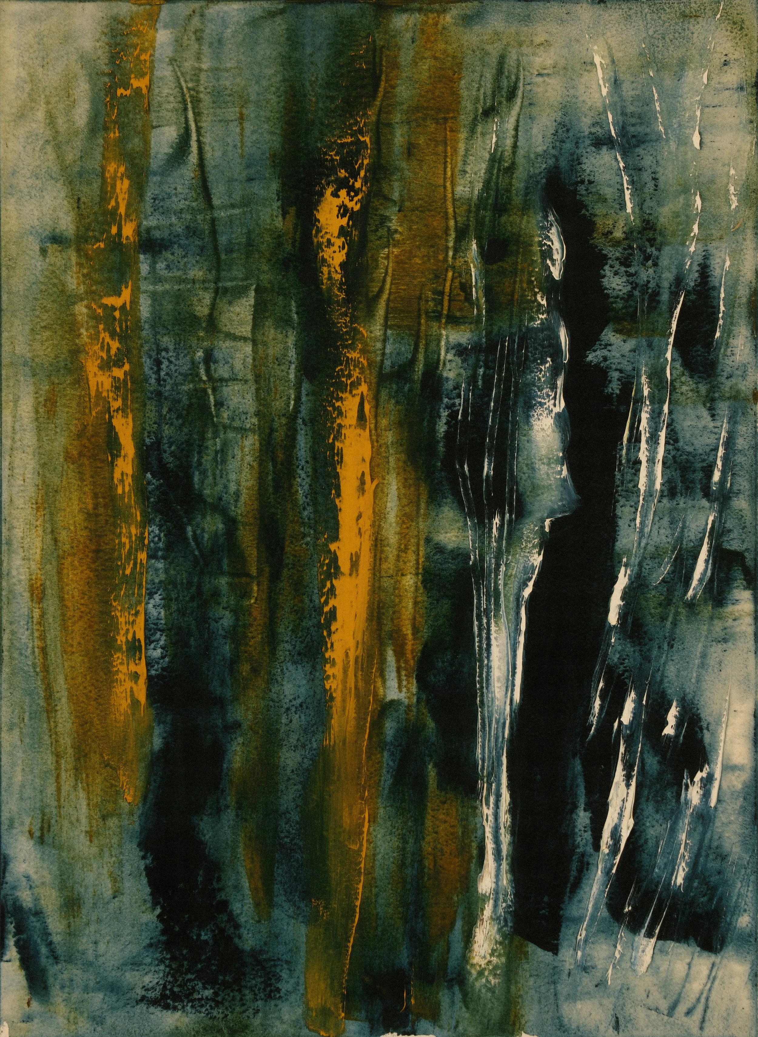   Untitled   2022, Oil On Paper  16 x 12 in  #JS-2022-0006 