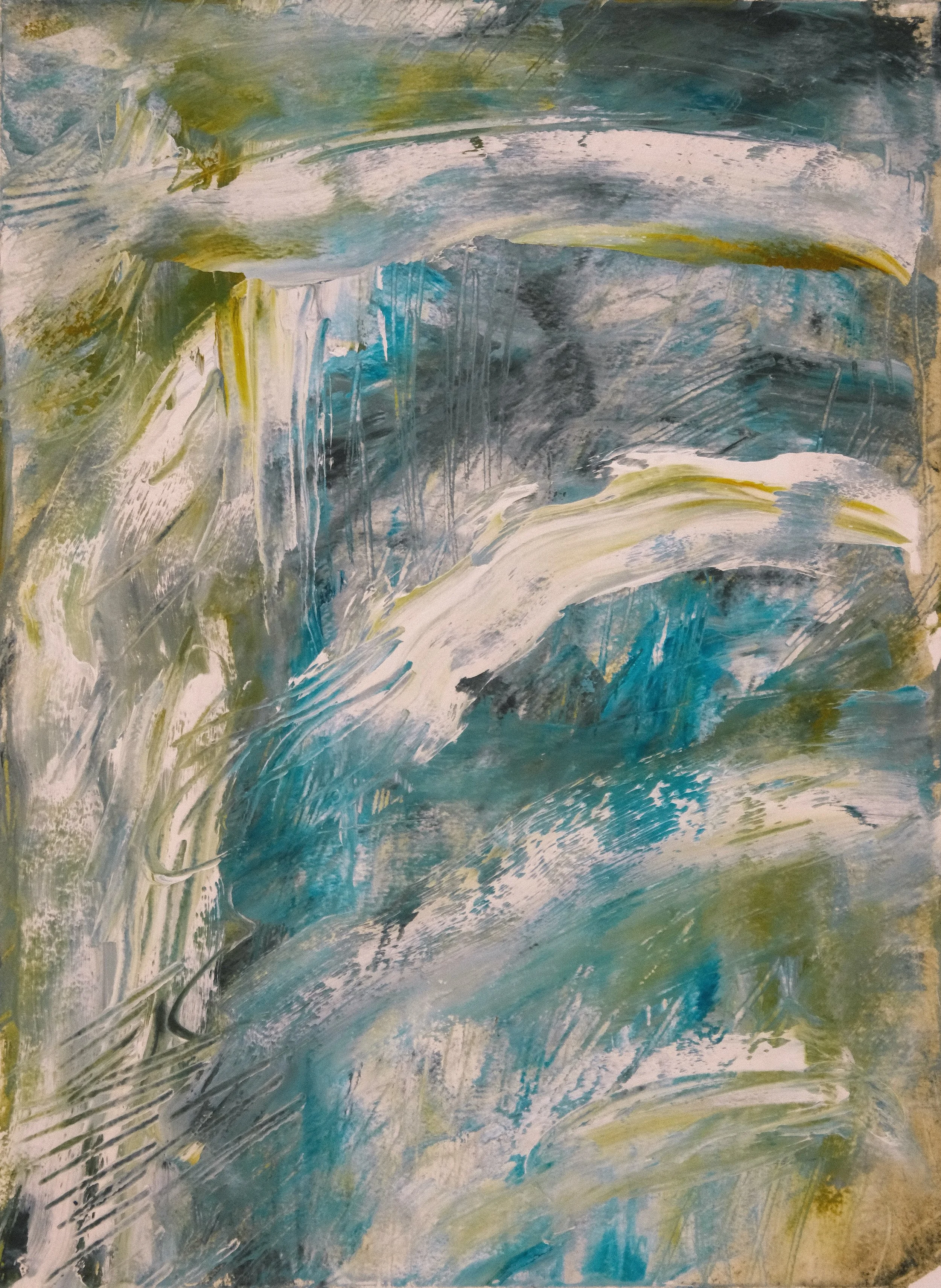   Untitled   2022, Oil On Paper  16 x 12 in  #JS-2022-0007 