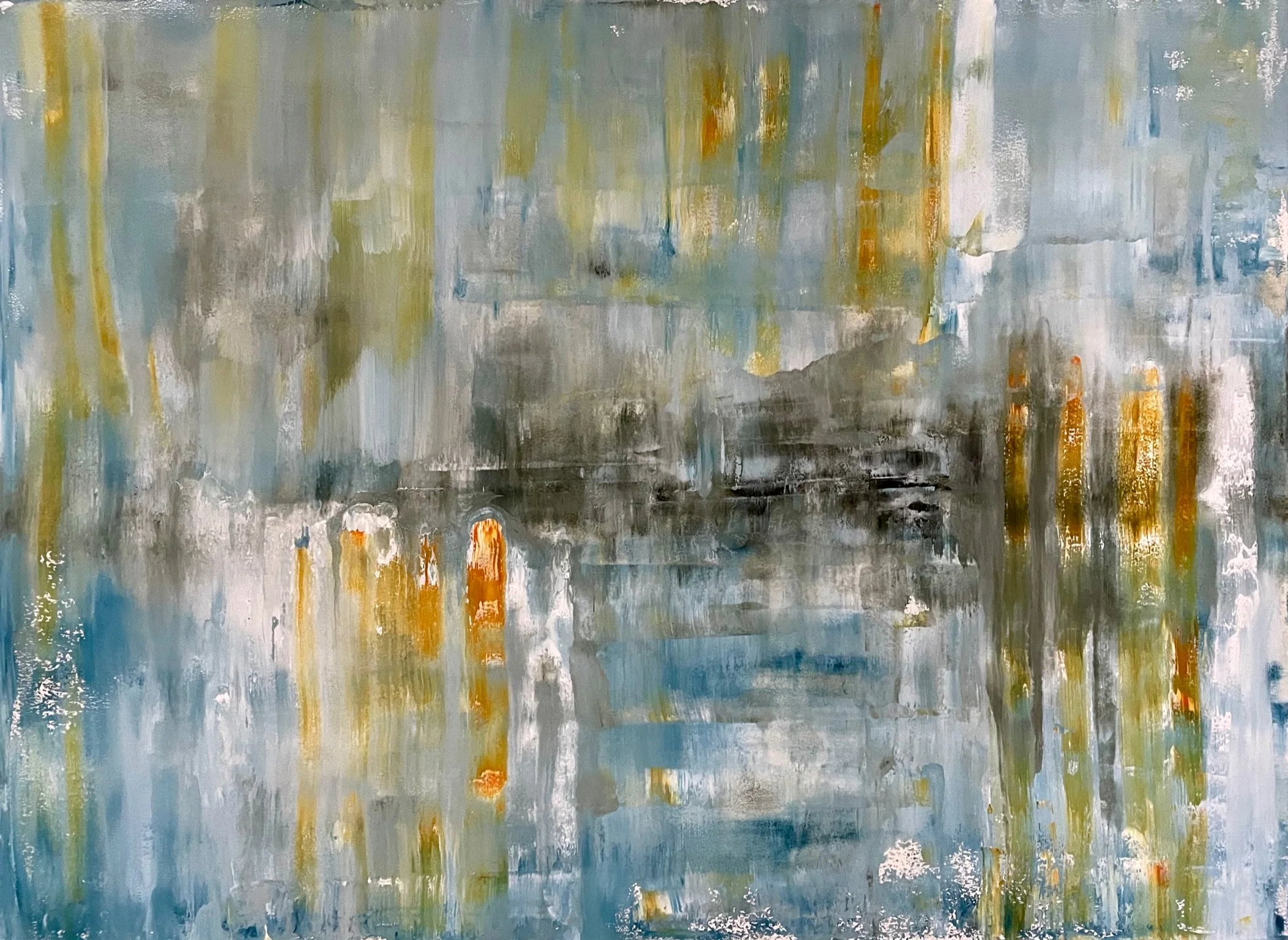   Invocation 10.10.21   2021, Oil On Paper  22.5 x 30 in  #JS-2021-0013 