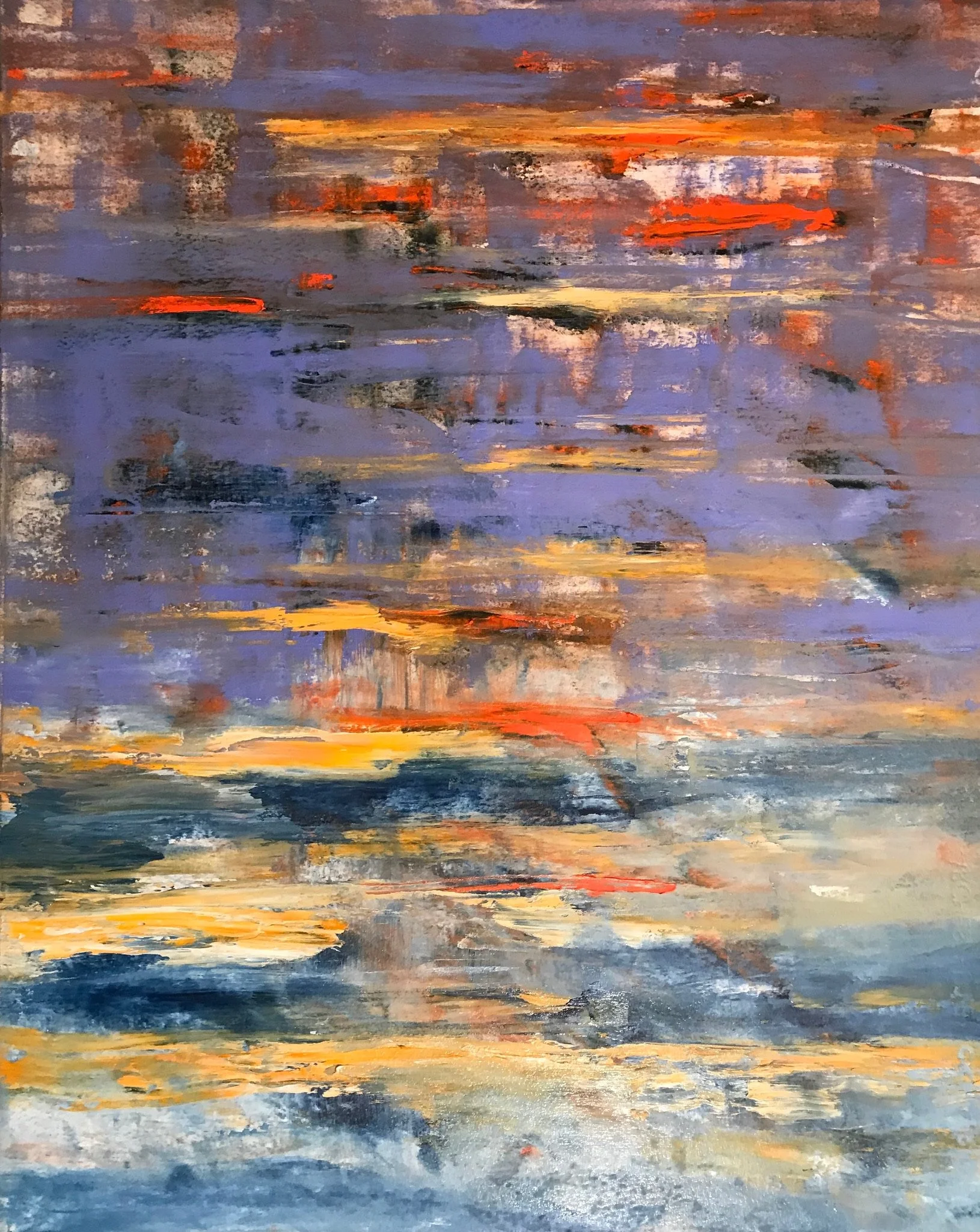   Ashokan Reservoir   2019, Oil On Paper  30 x 22 in  #JS-2019-0045 