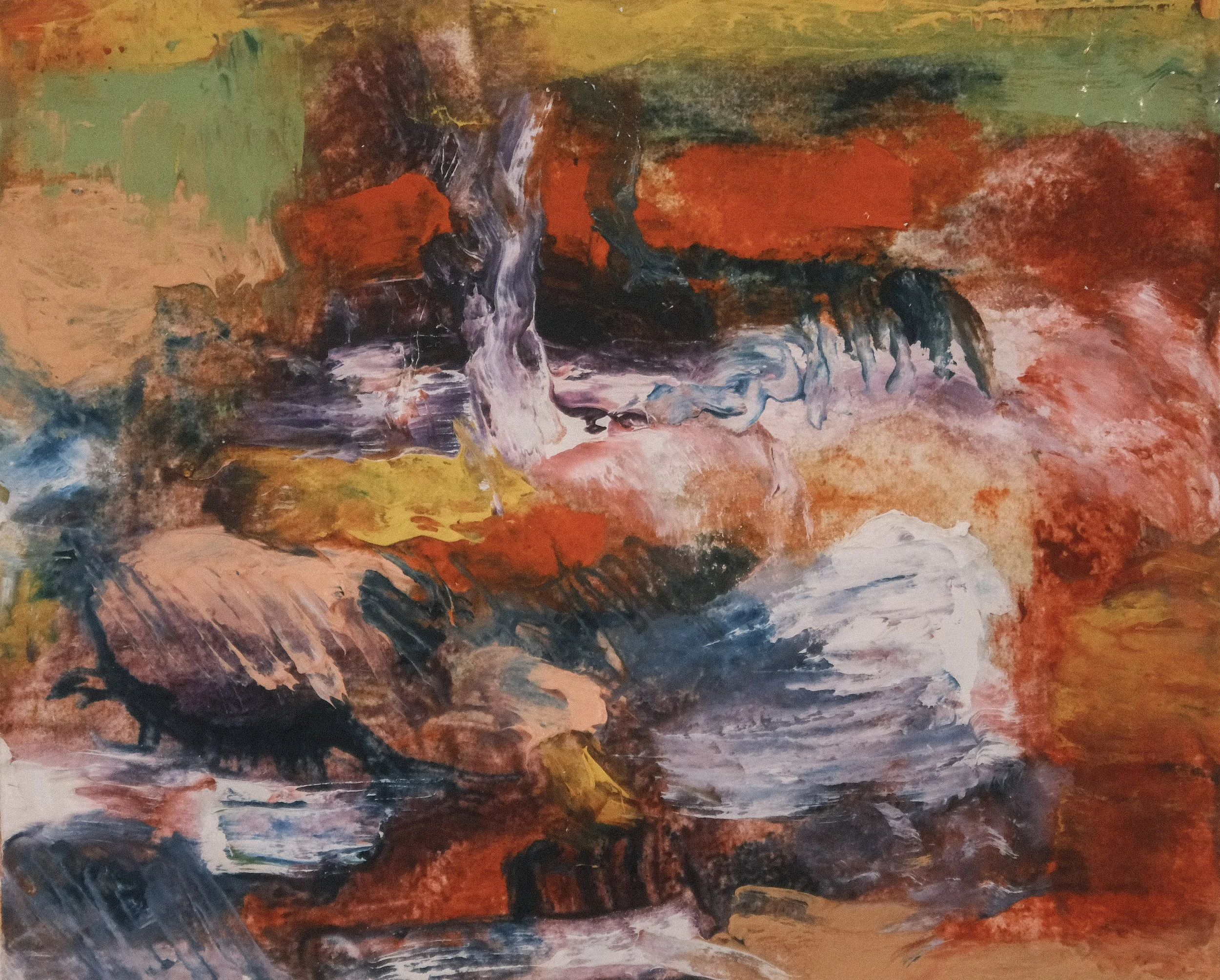   Untitled   2018, Oil On Paper  5 x 6 in  #JS-2018-0031 