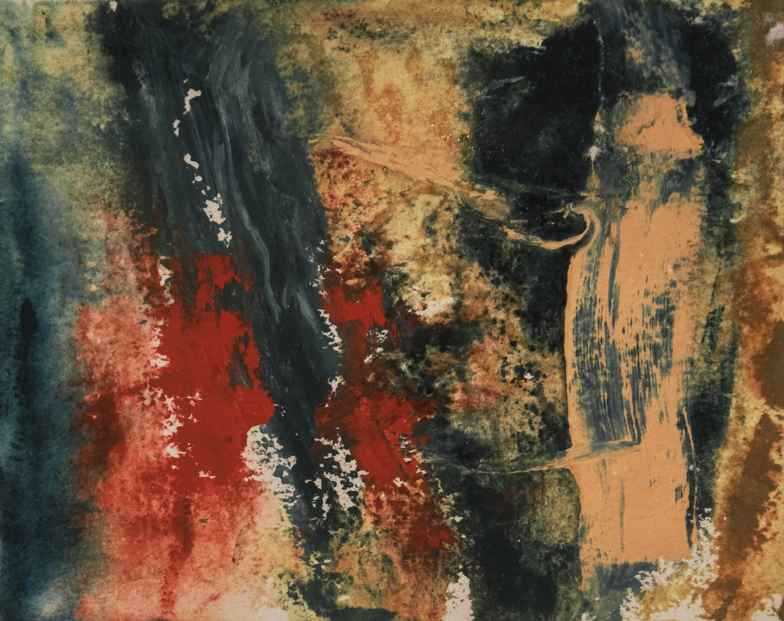   Untitled   2018, Oil On Paper  5 x 6 in  #JS-2018-0055 
