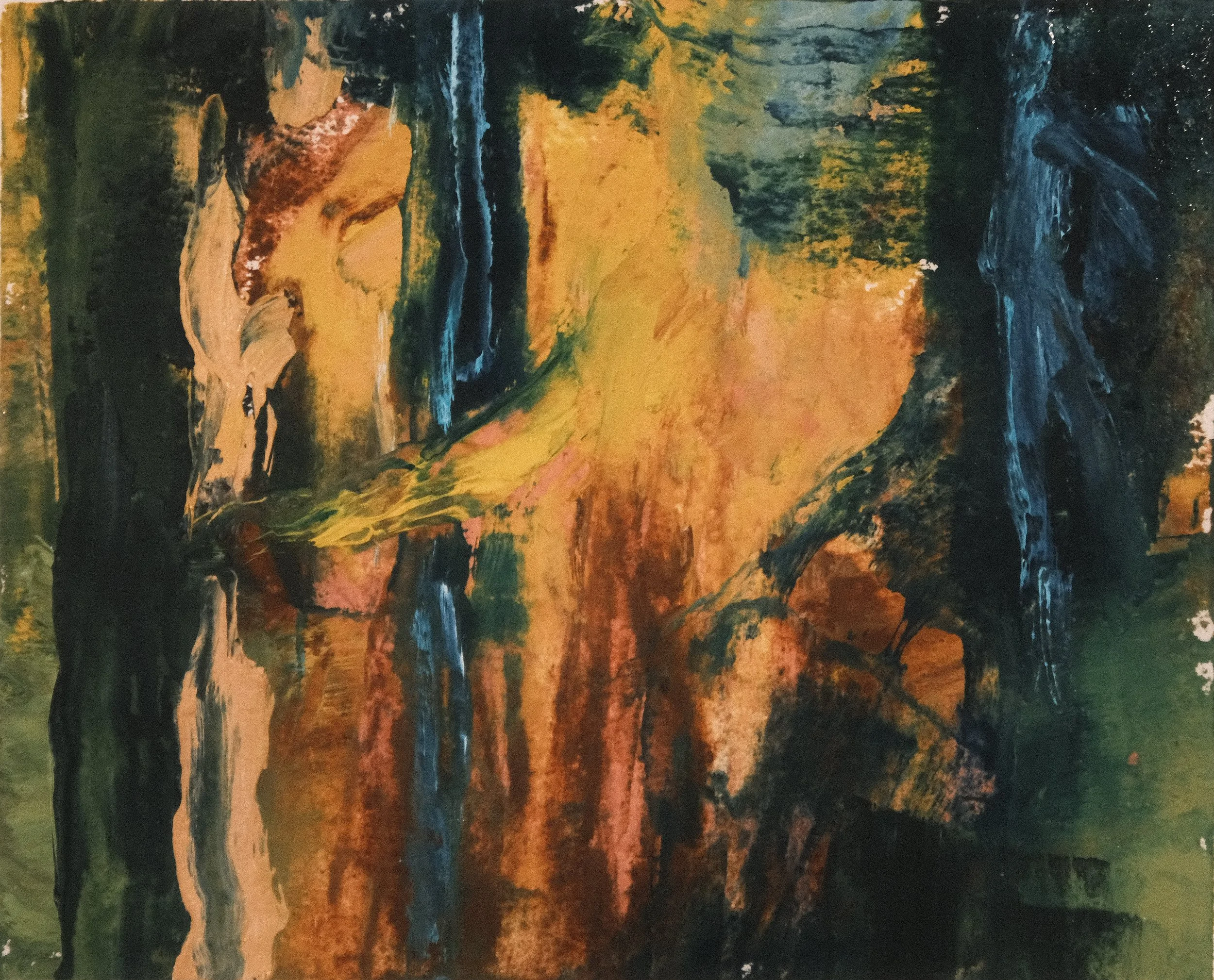   Untitled   2018, Oil On Paper  5 x 6 in  #JS-2018-0072 