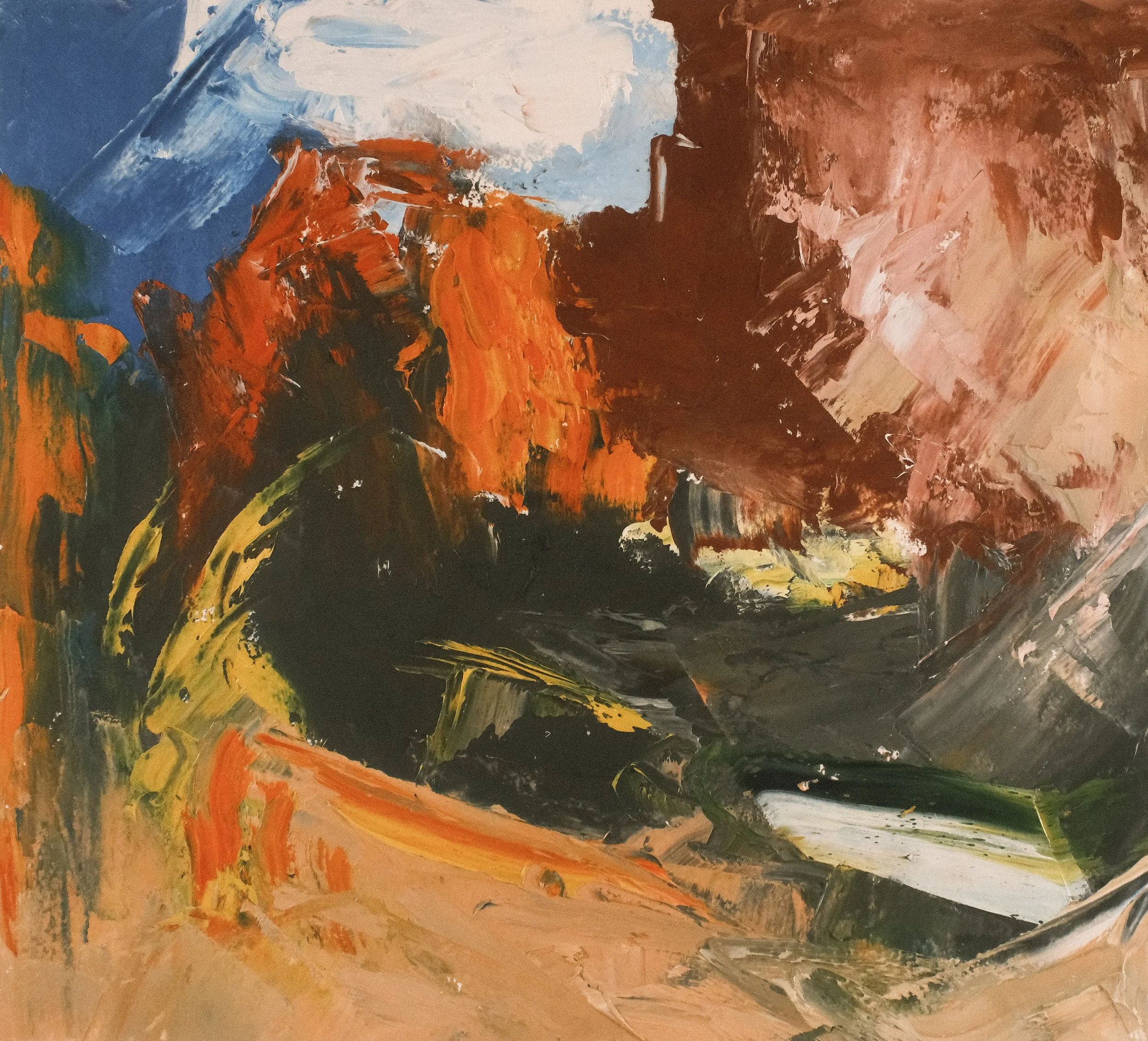   Untitled   2018, Oil On Paper  12 x 16 in  #JS-2018-0076 