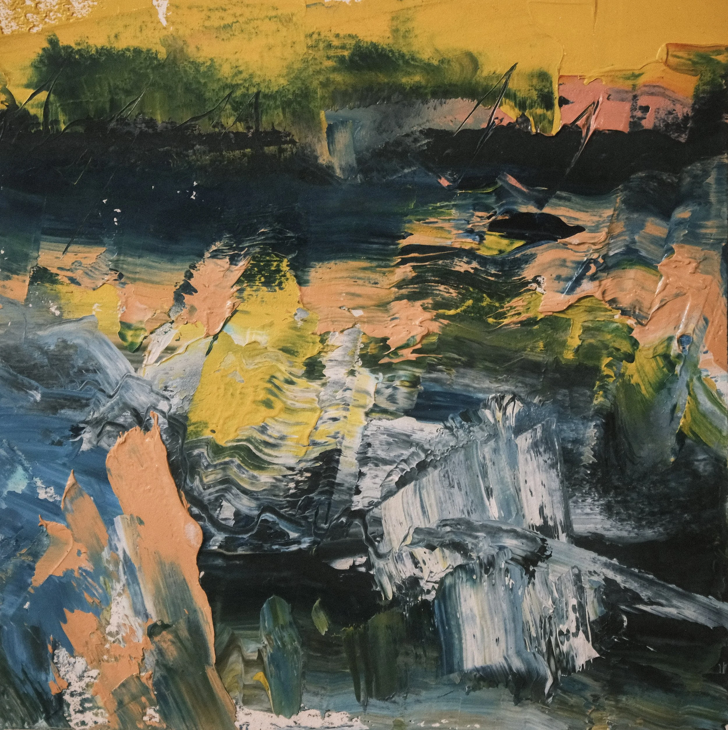   Untitled   2018, Oil On Paper  7.8 x 7.8 in  #JS-2018-0081 