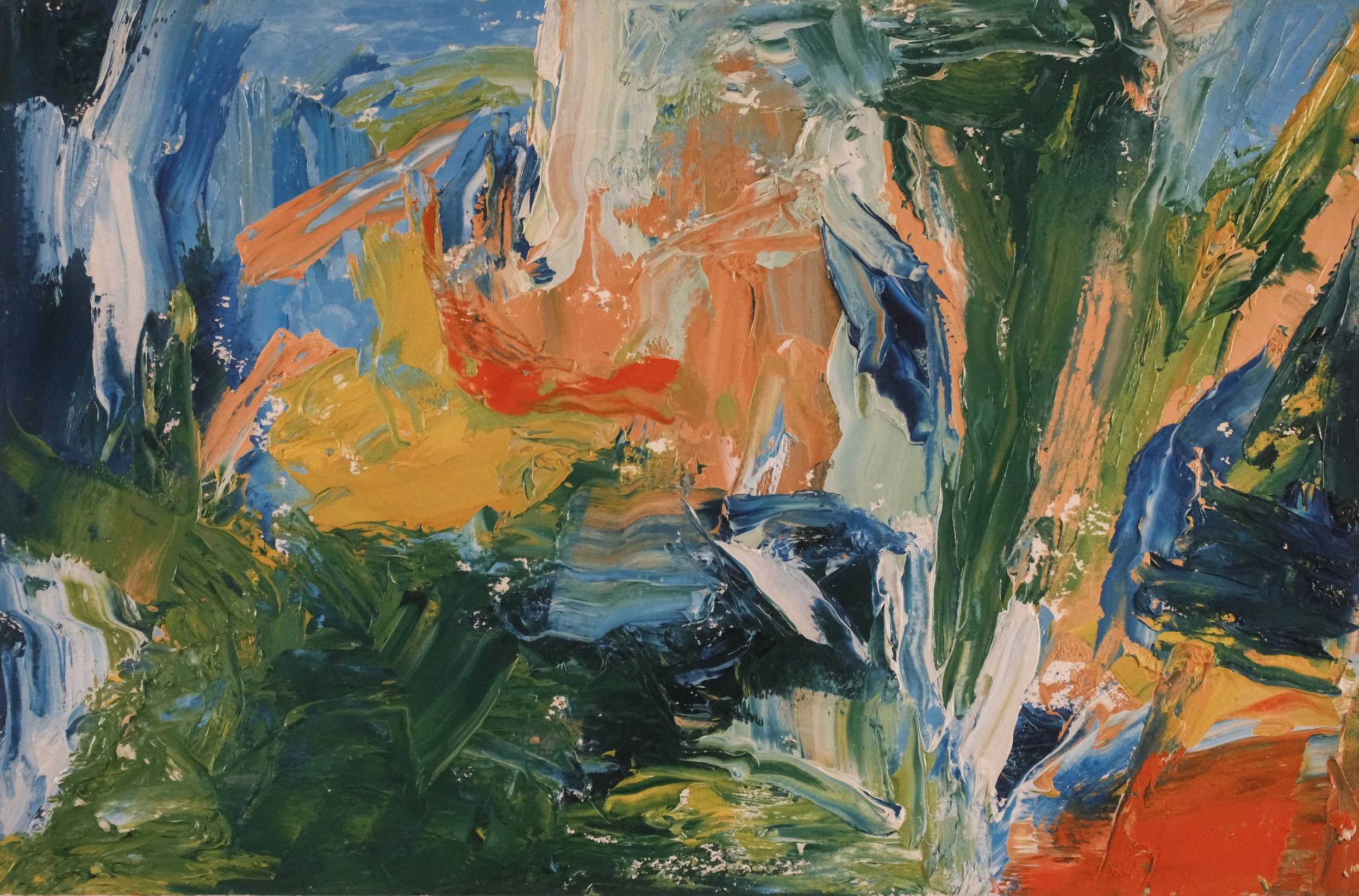   Untitled   2019, Oil On Paper  8 x 12 in  #JS-2019-0013 