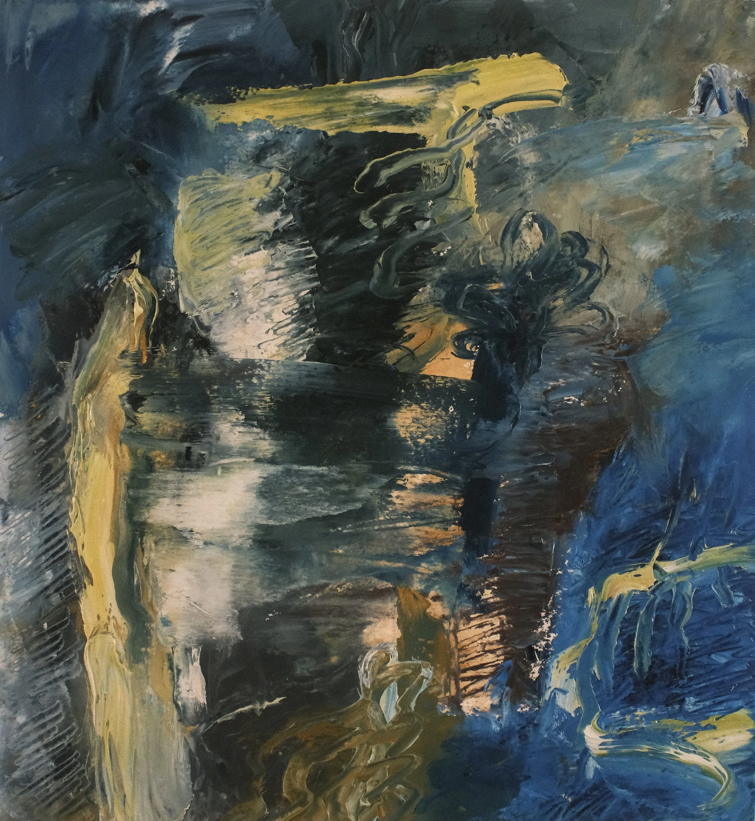   Untitled   2019, Oil On Paper  13 x 12 in  #JS-2019-0020 