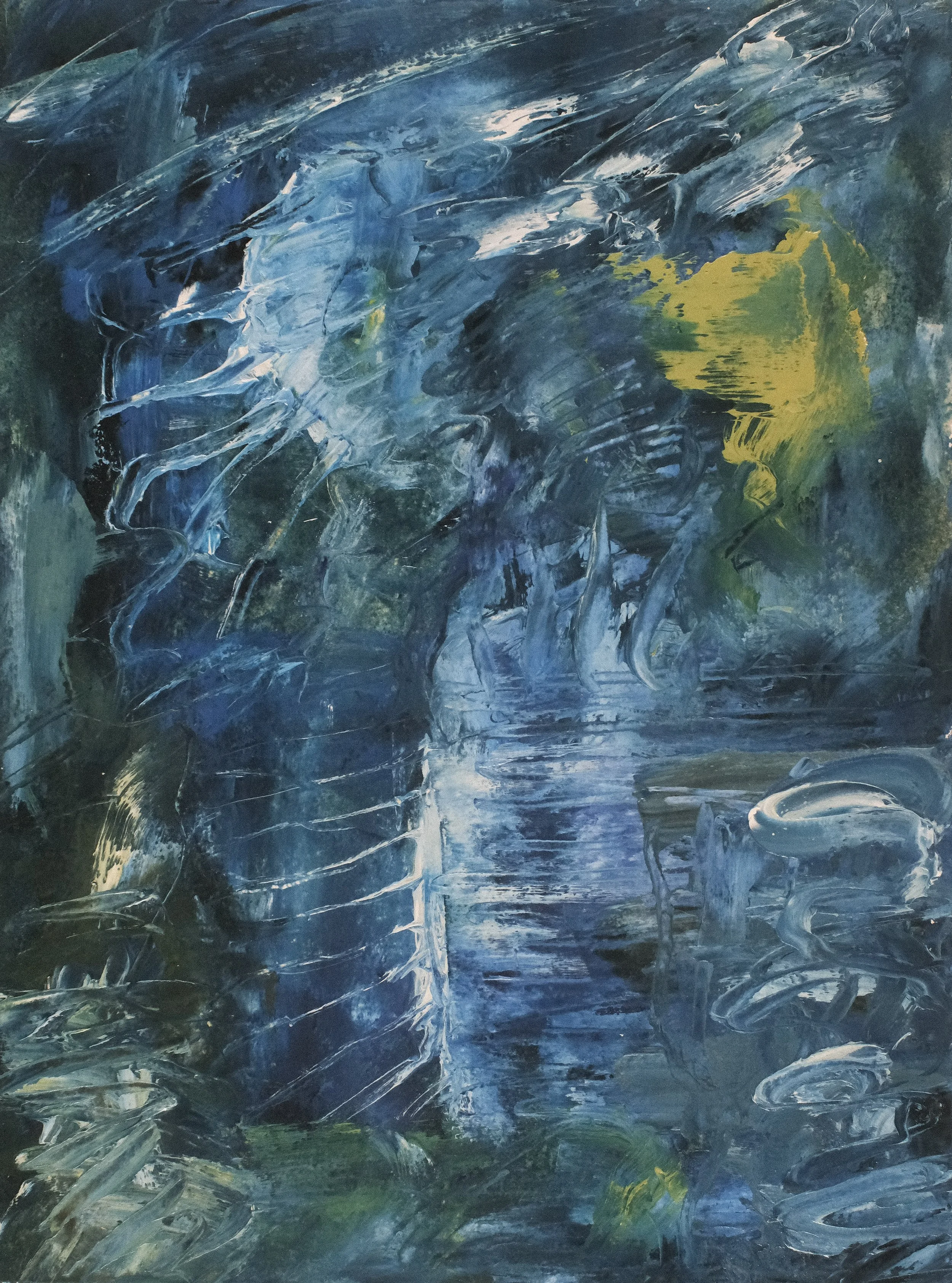   Untitled   2019, Oil On Paper  13 x 10.5 in  #JS-2019-0032 