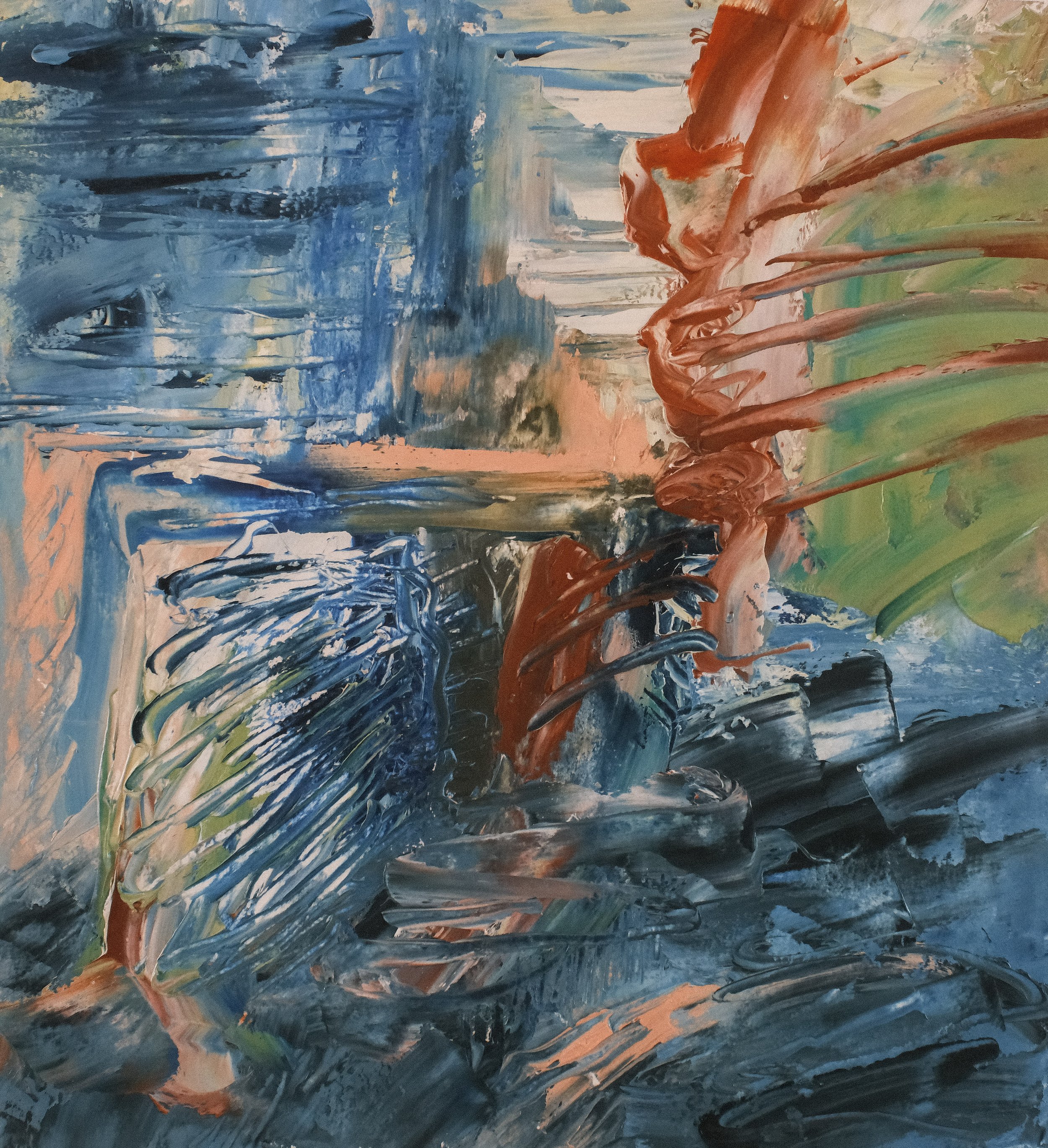   Untitled   2019, Oil On Paper  13 x 12 in  #JS-2019-0039 