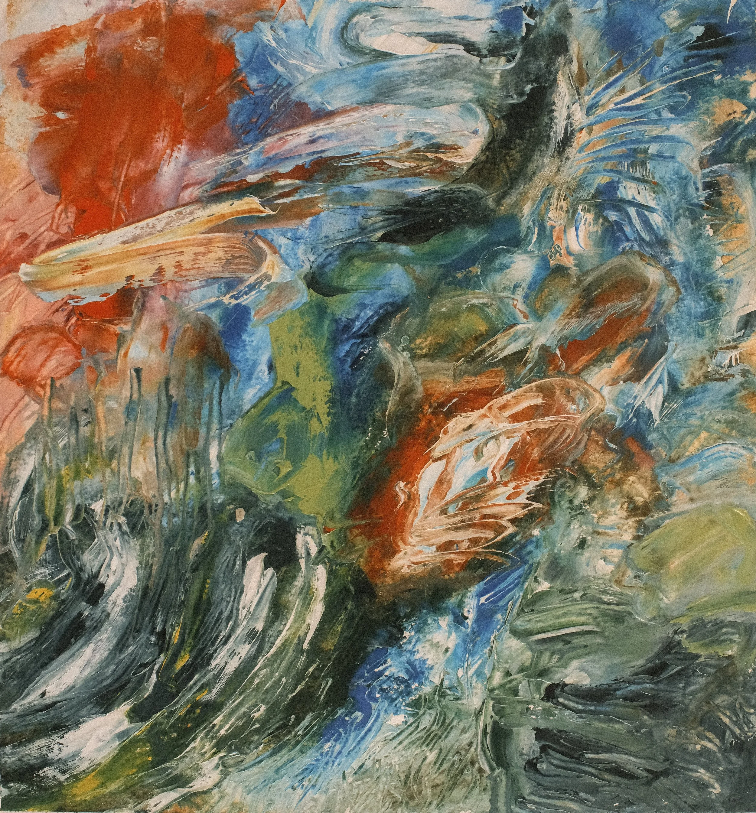   Untitled   2019, Oil On Paper  13 x 12 in  #JS-2019-0040 