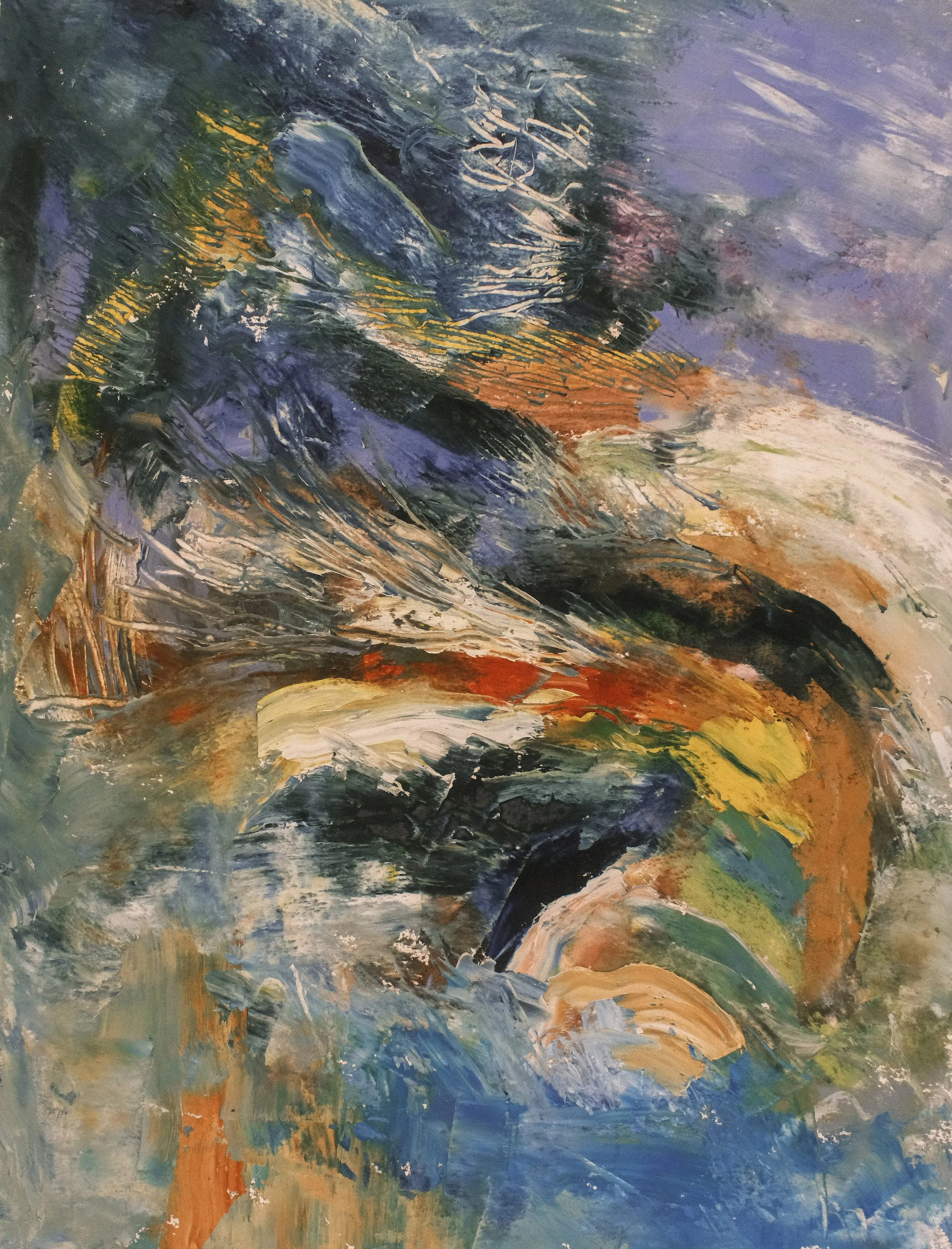   Untitled   2019, Oil On Paper  16 x 12 in  #JS-2019-0041 