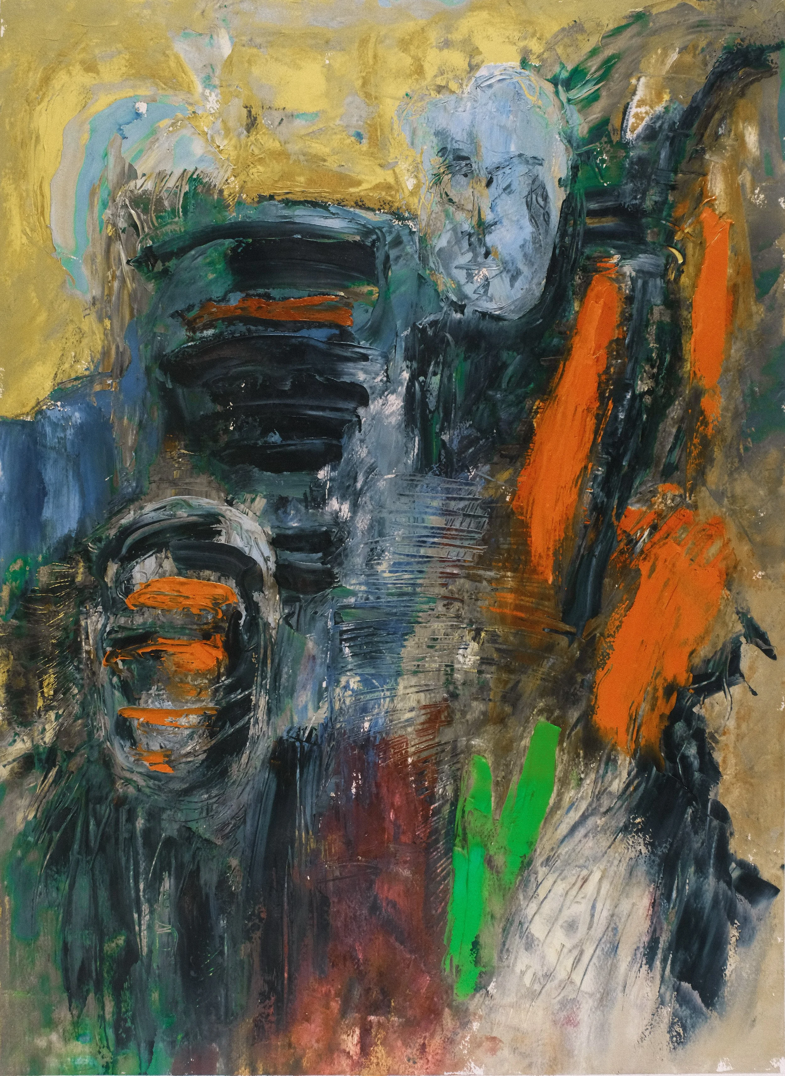   Untitled   2020, Oil On Paper  30 x 22 in  #JS-2020-0018 