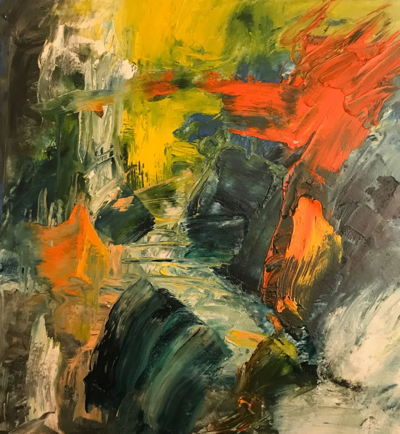   Untitled   2018, Oil On Paper  13 x 12 in  #JS-2018-0080 