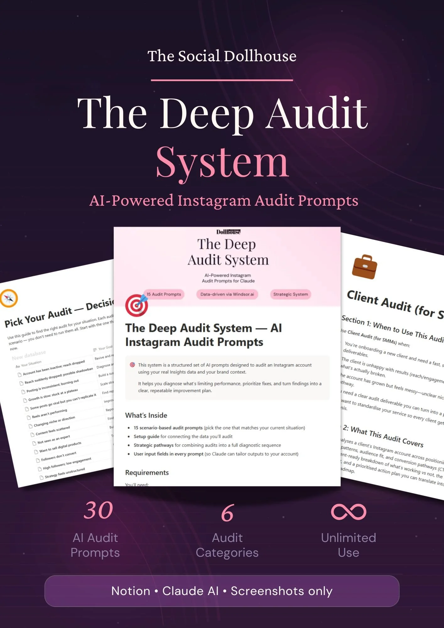The Deep Audit System - AI Instagram Audit Prompts