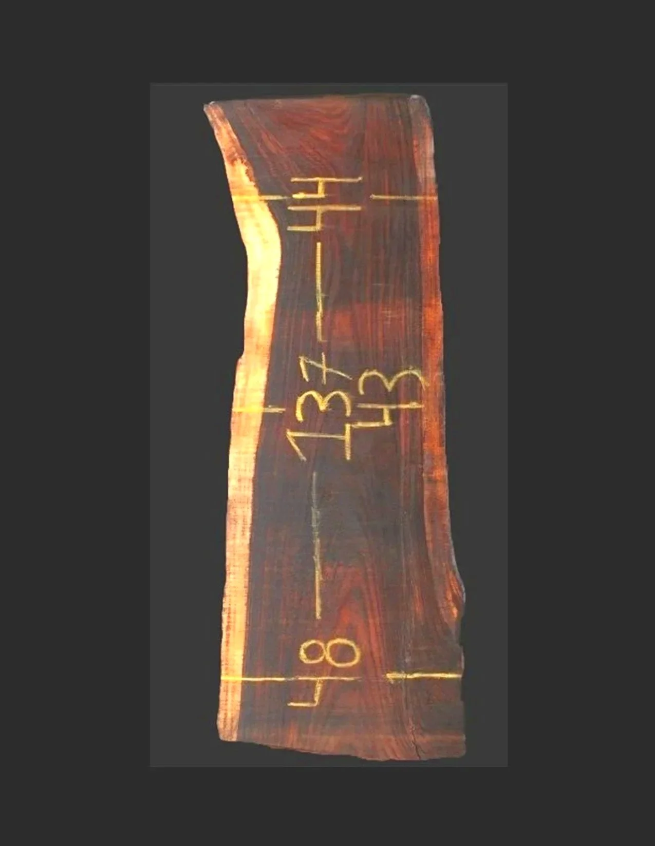 Parota Live Edge Slab - E1256GNC - 137” L x 45” W x 2” T - 86 BF