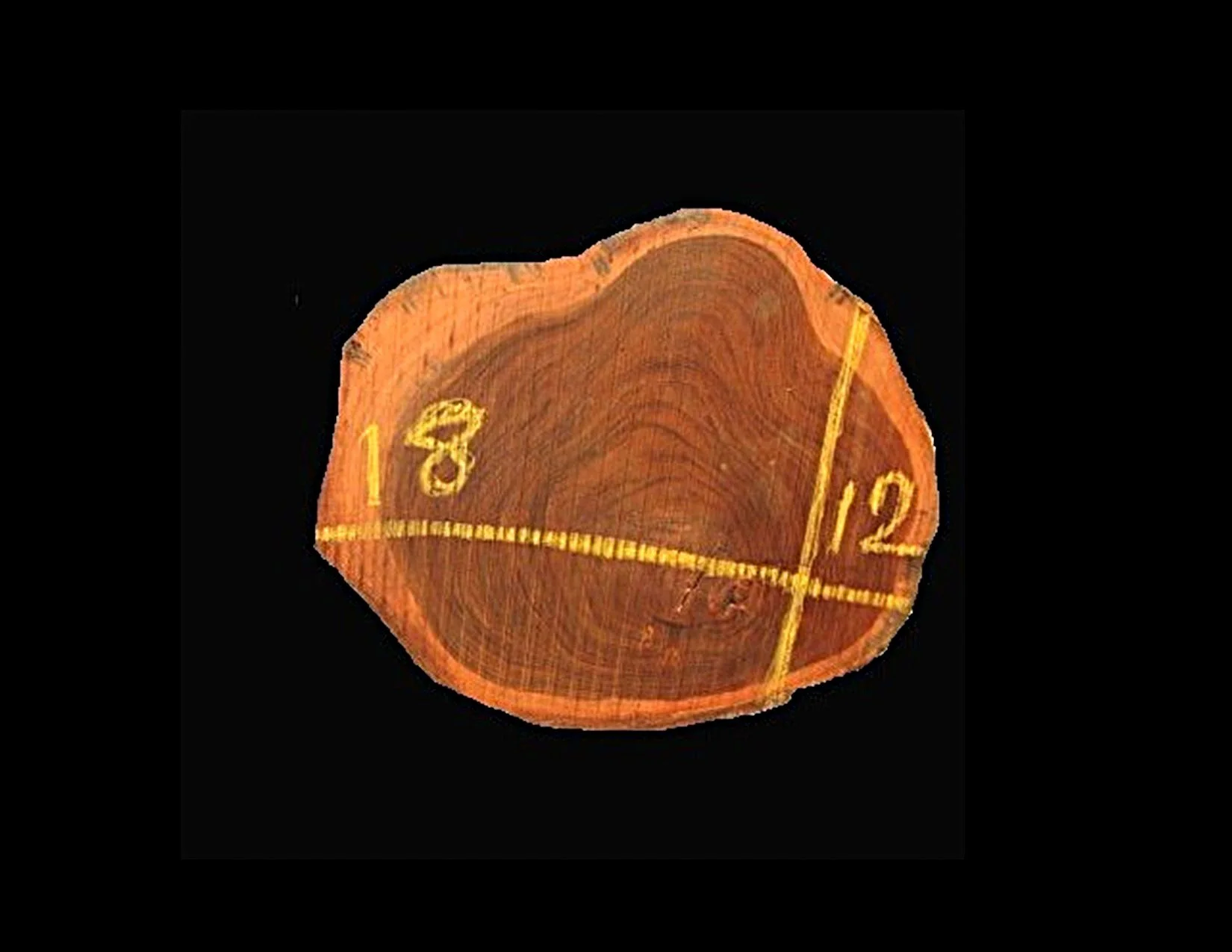 Teak Round Crosscut - H1278TEA - 18” L x 12” W x 2” T - 3 BF
