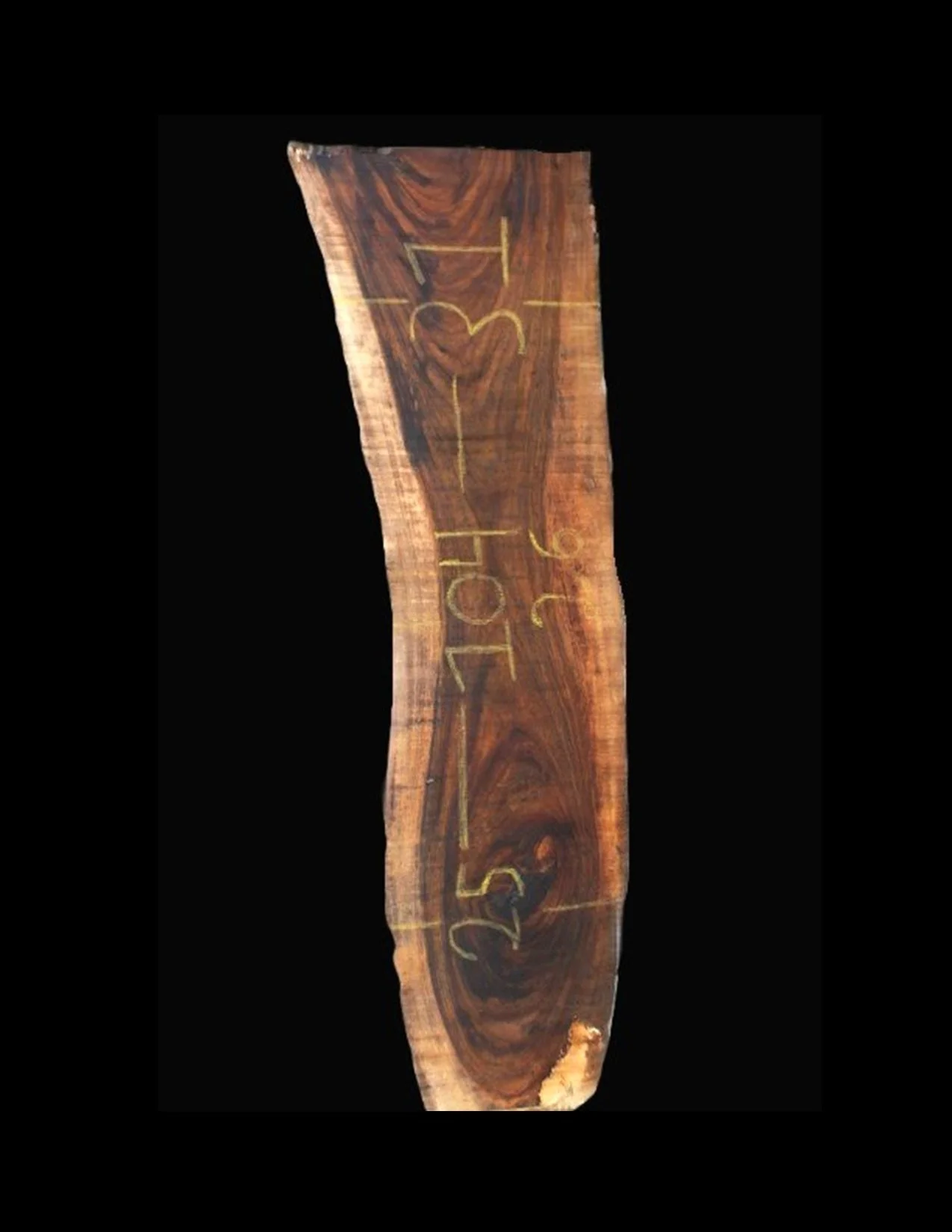 Parota Live Edge Slab - E1282GNC - 110” L x 38” W x 2” T - 58 BF
